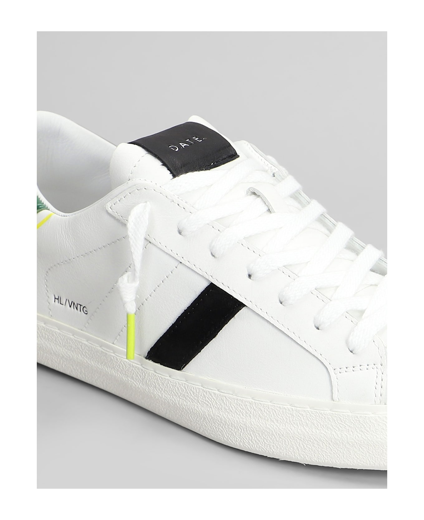 D.A.T.E. Hill Low Sneakers In White Leather - white