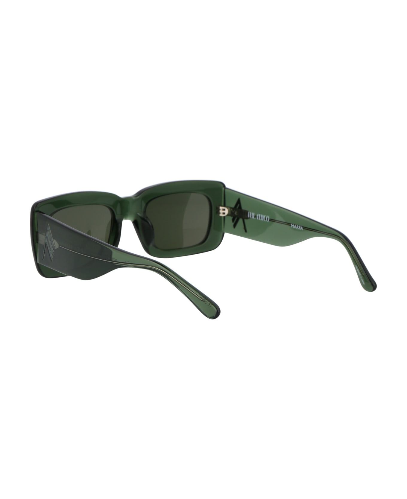 The Attico Marfa Sunglasses - 013 GREEN GREEN GREEN