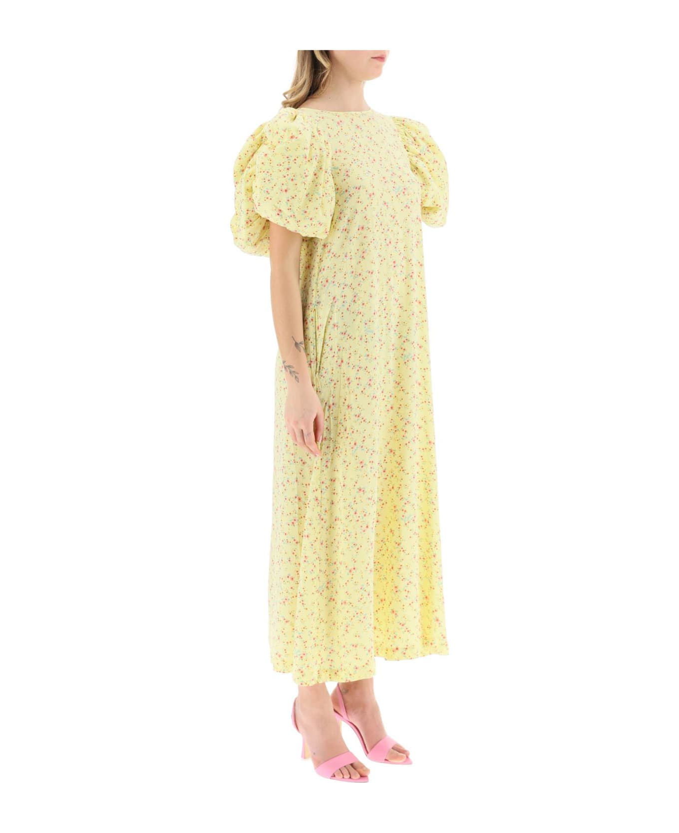 Rotate by Birger Christensen 'duddy' Jacquard Dress - YELLOW PEAR (Yellow)