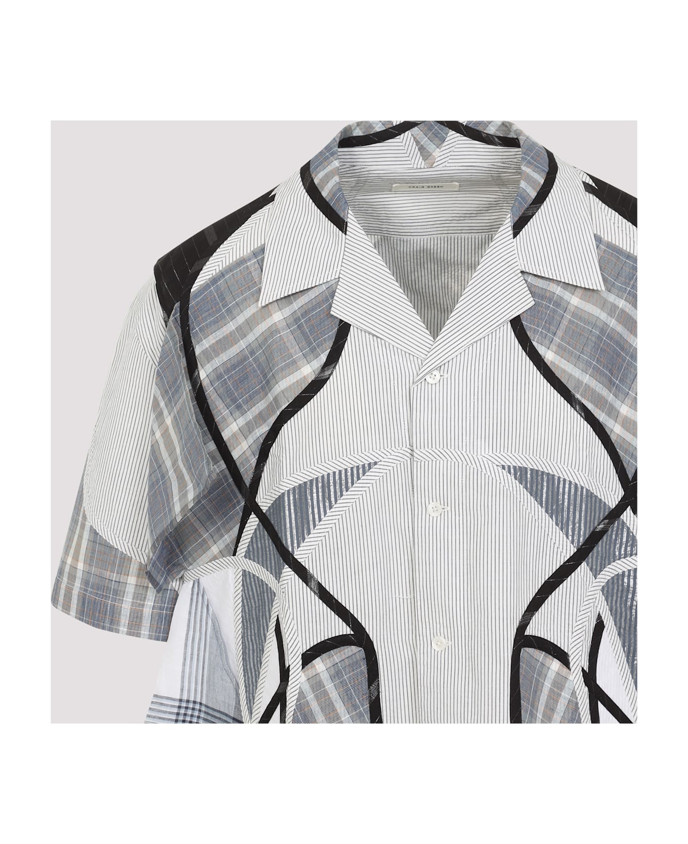 Craig Green Patchwork Shirt - Blue Mix