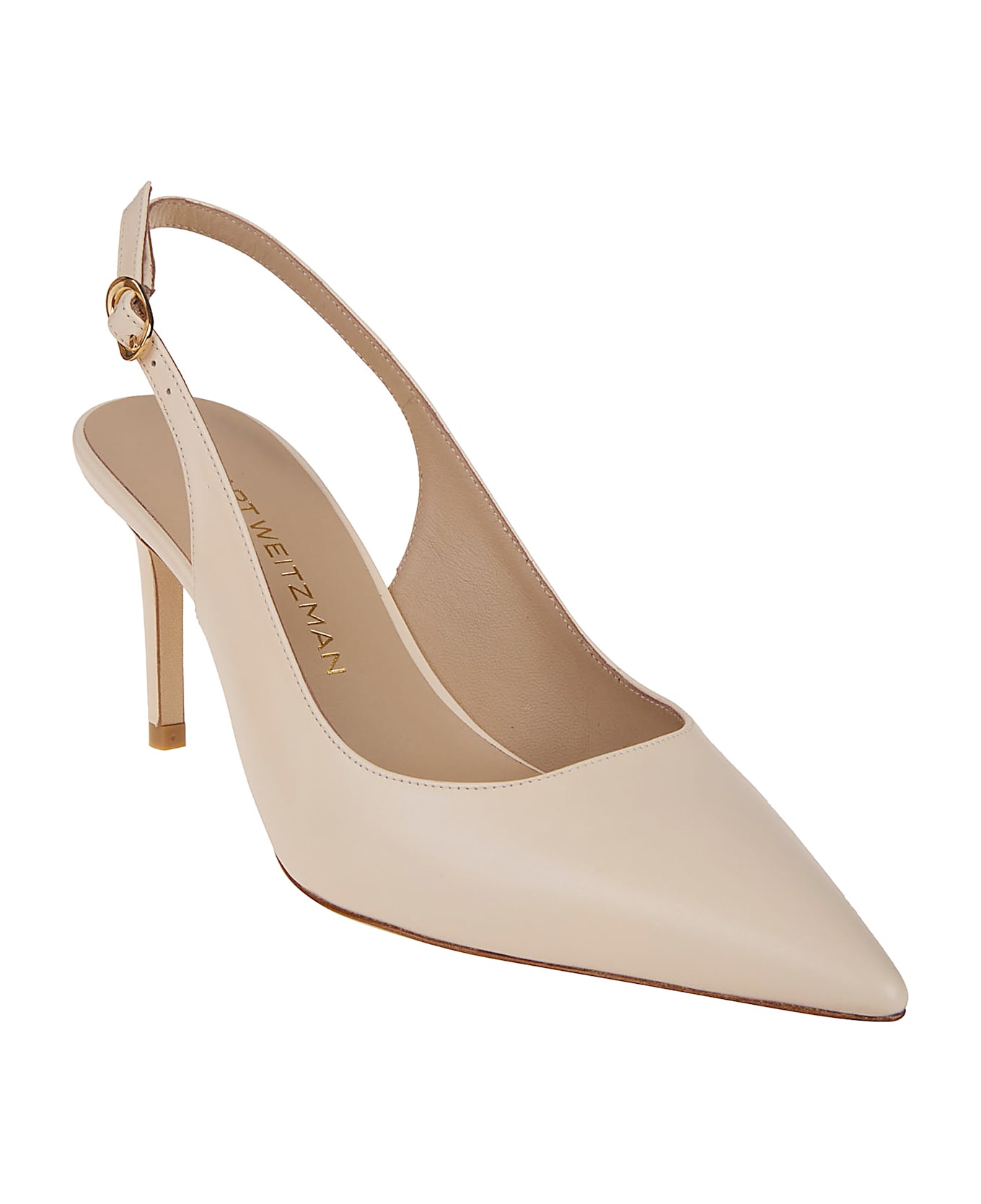 Stuart Weitzman Stuart Power Slingback 75 Sandals - Mascarpone