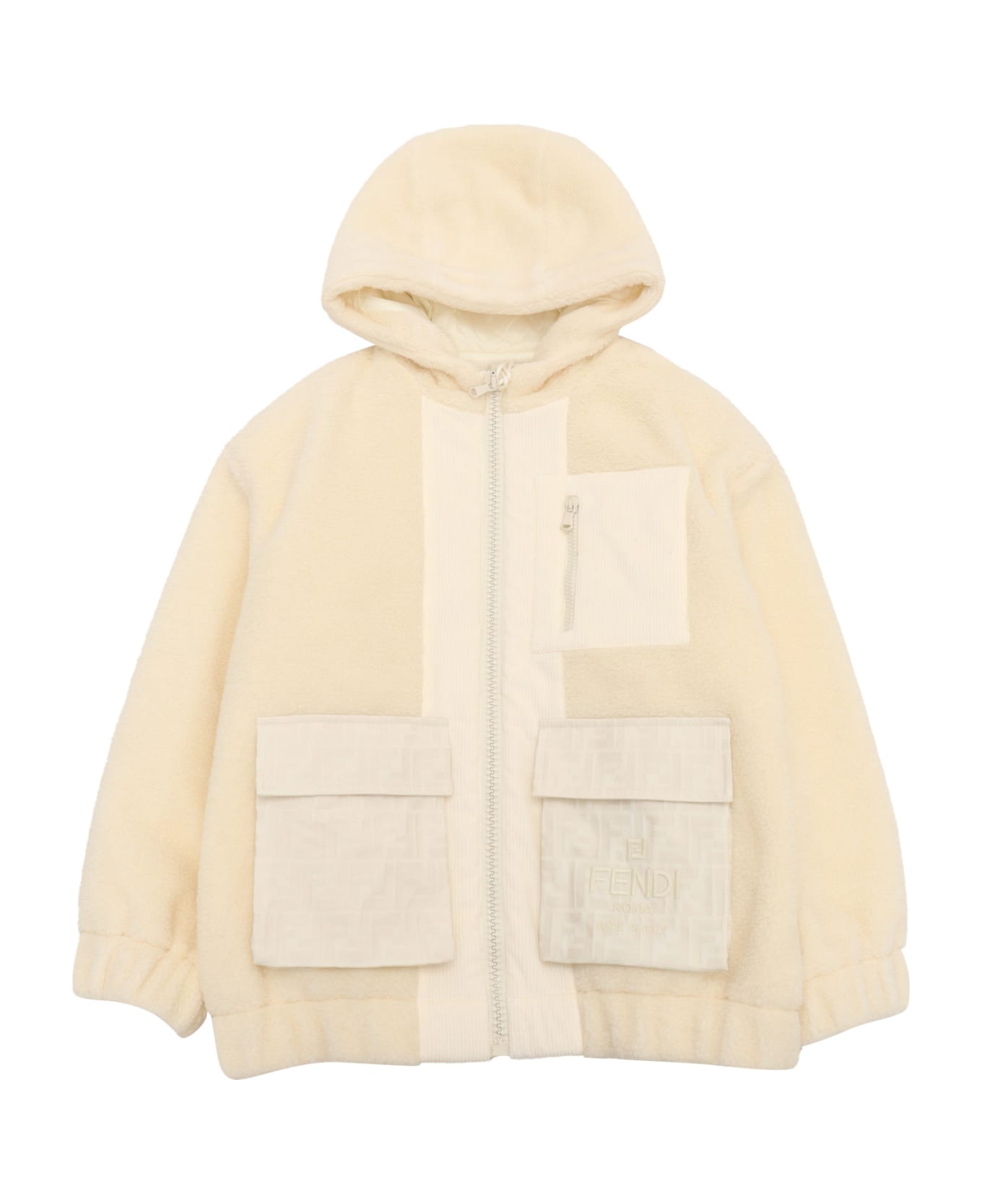 Fendi Teddy Jacket - WHITE