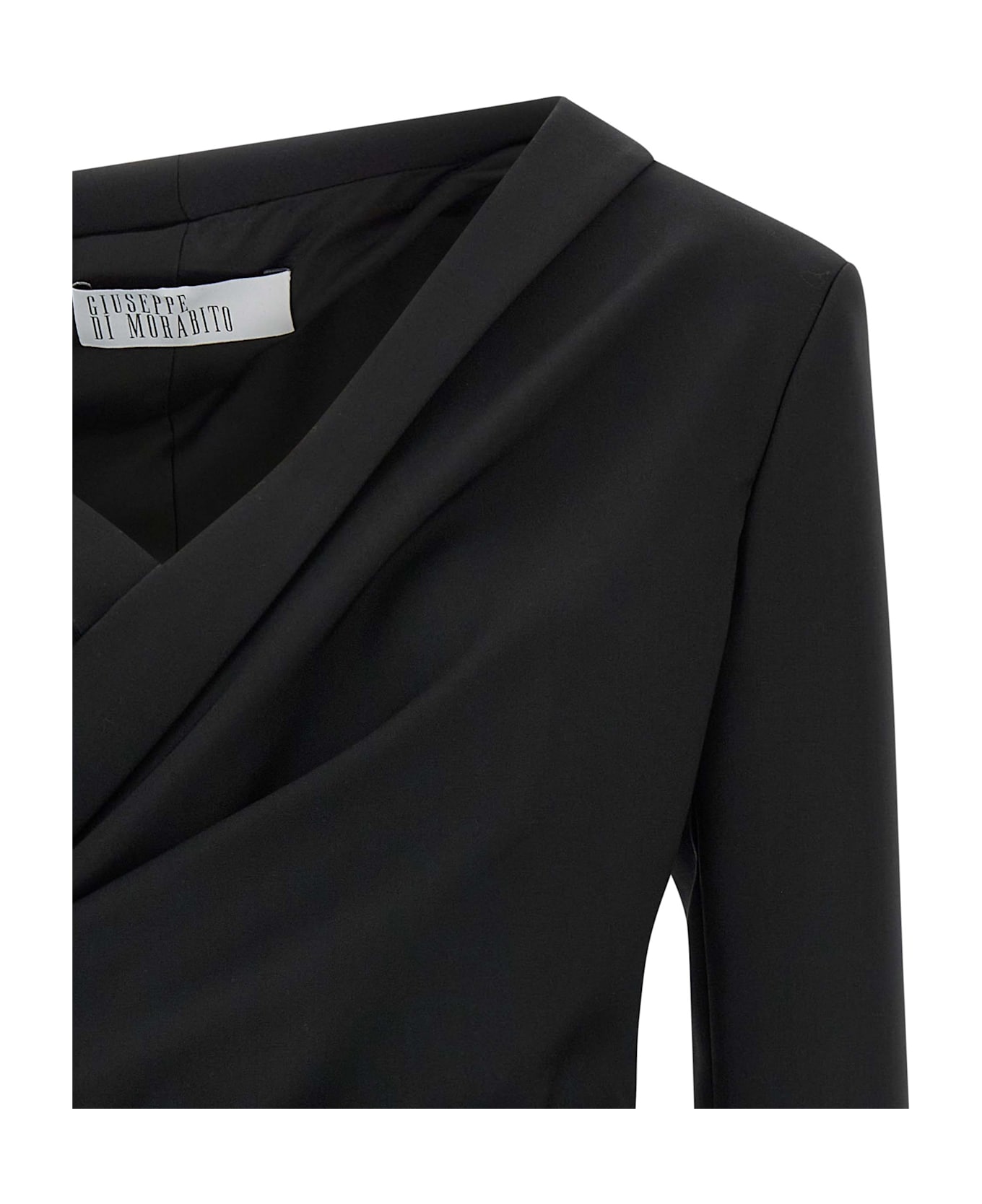 Giuseppe di Morabito Asymmetrical Blazer - Black