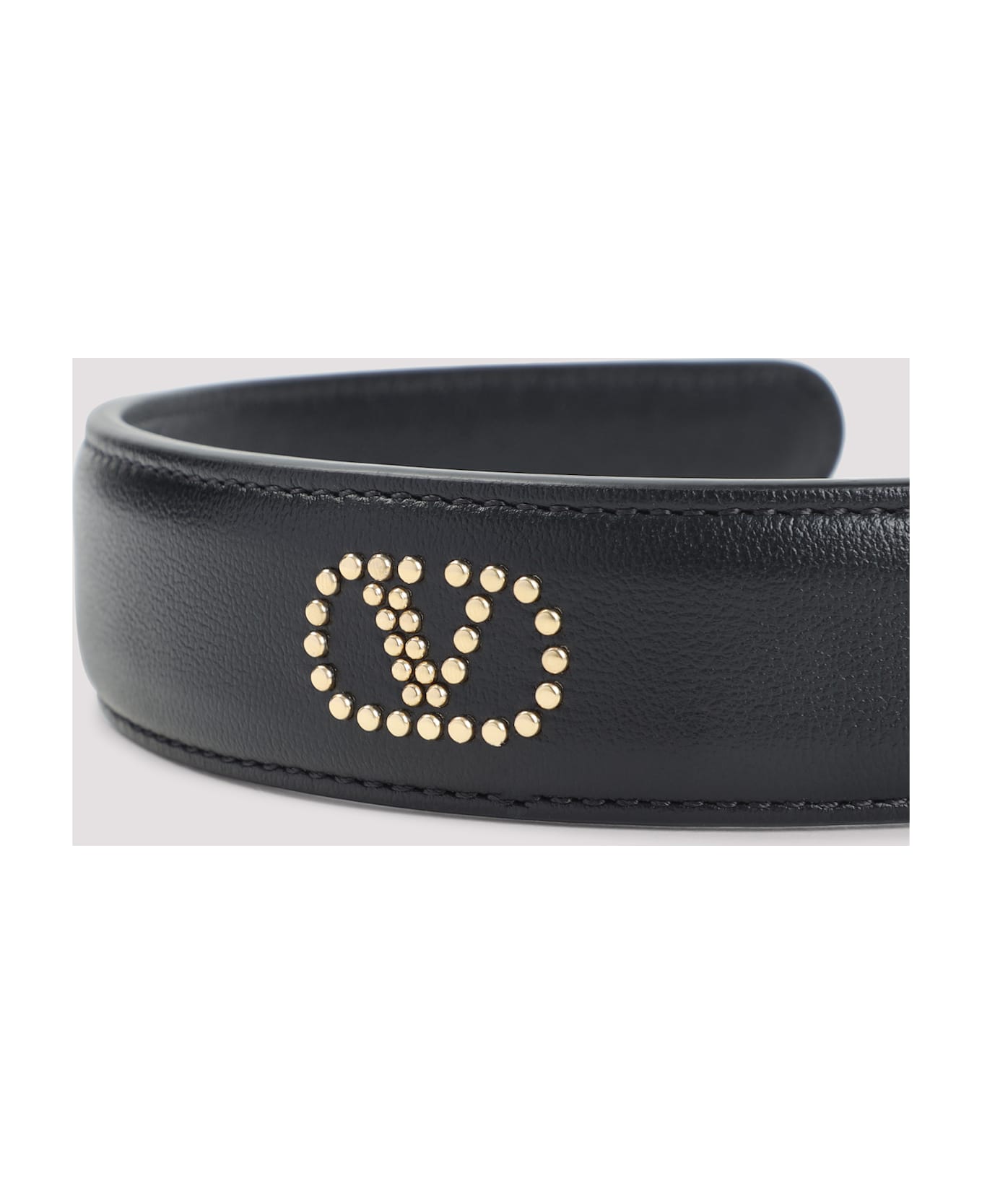 Valentino Garavani Leather Hair Band - Black