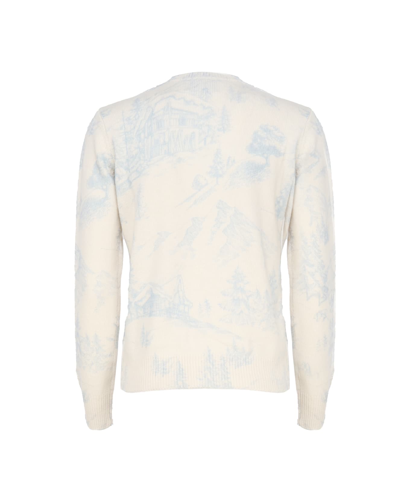 MC2 Saint Barth Sweater With Writing - White