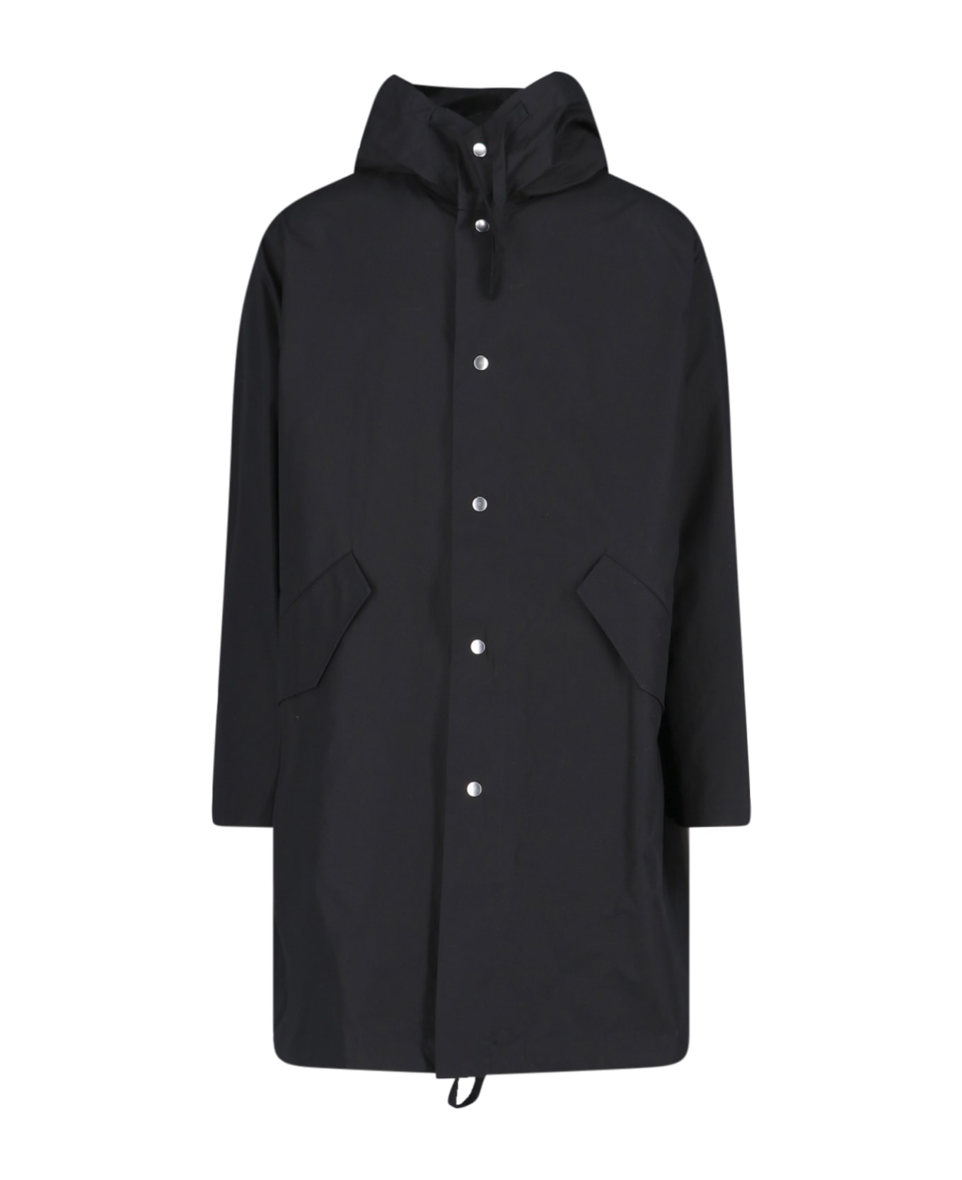 Jil Sander Back Logo Parka - Nero