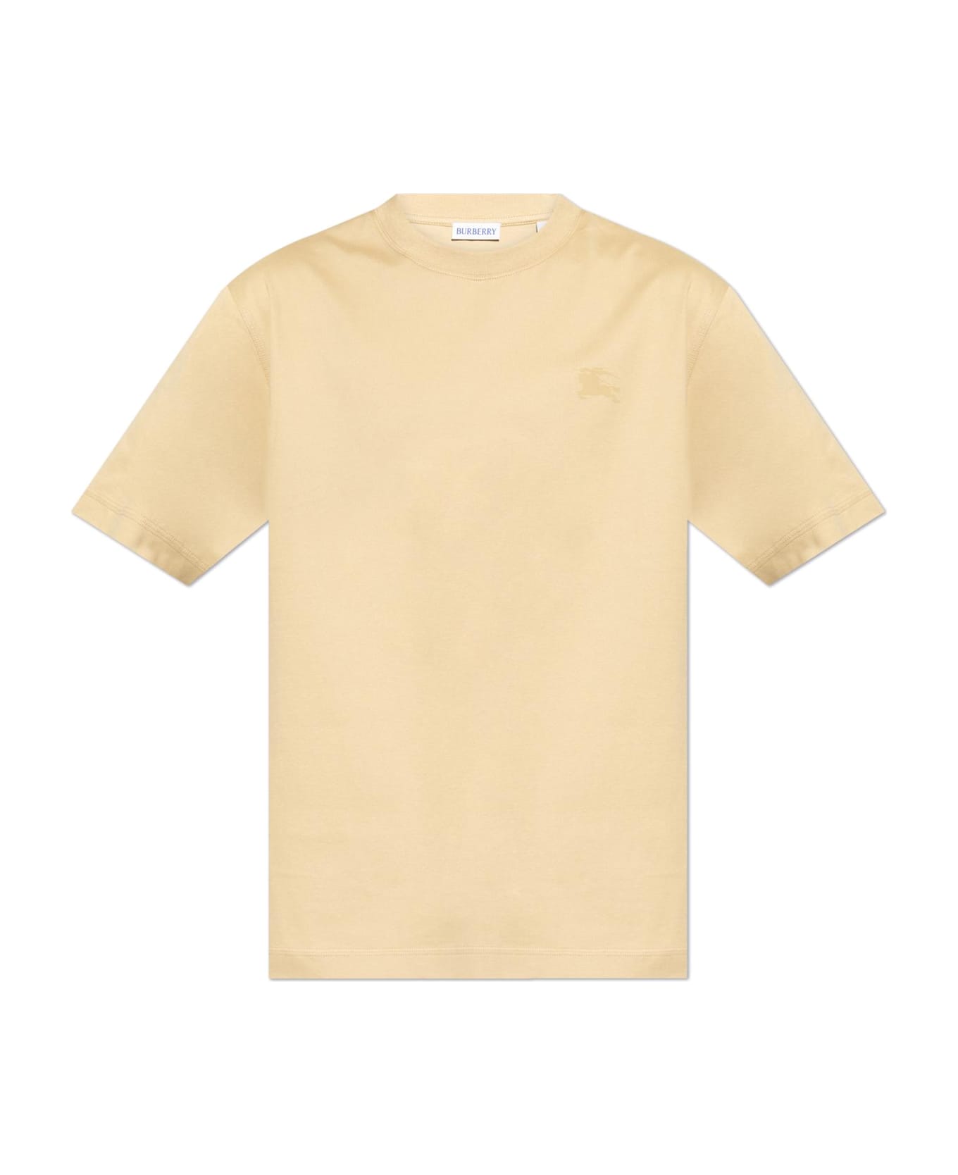 Burberry T-shirt With Printed Logo - Beige