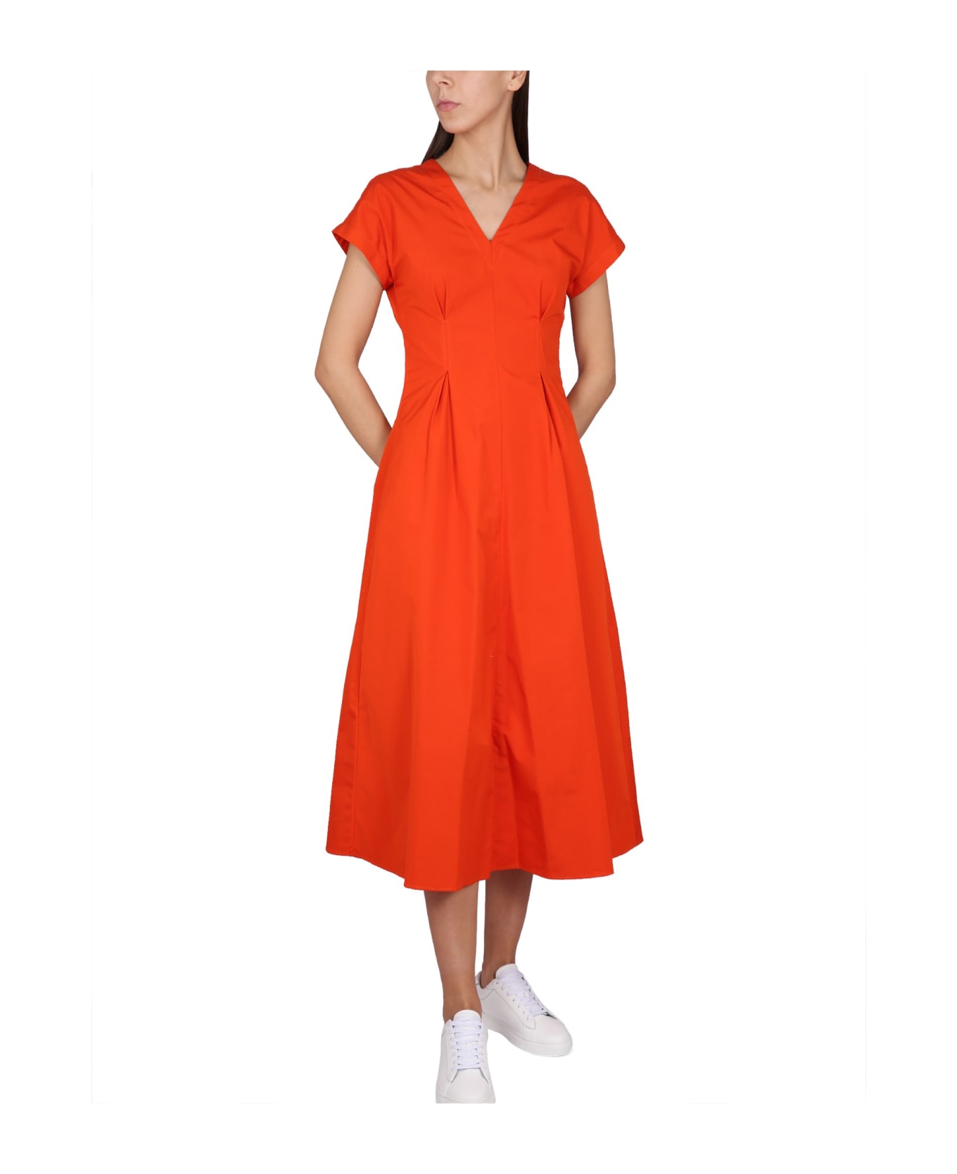 Aspesi V-neck Dress - Arancio