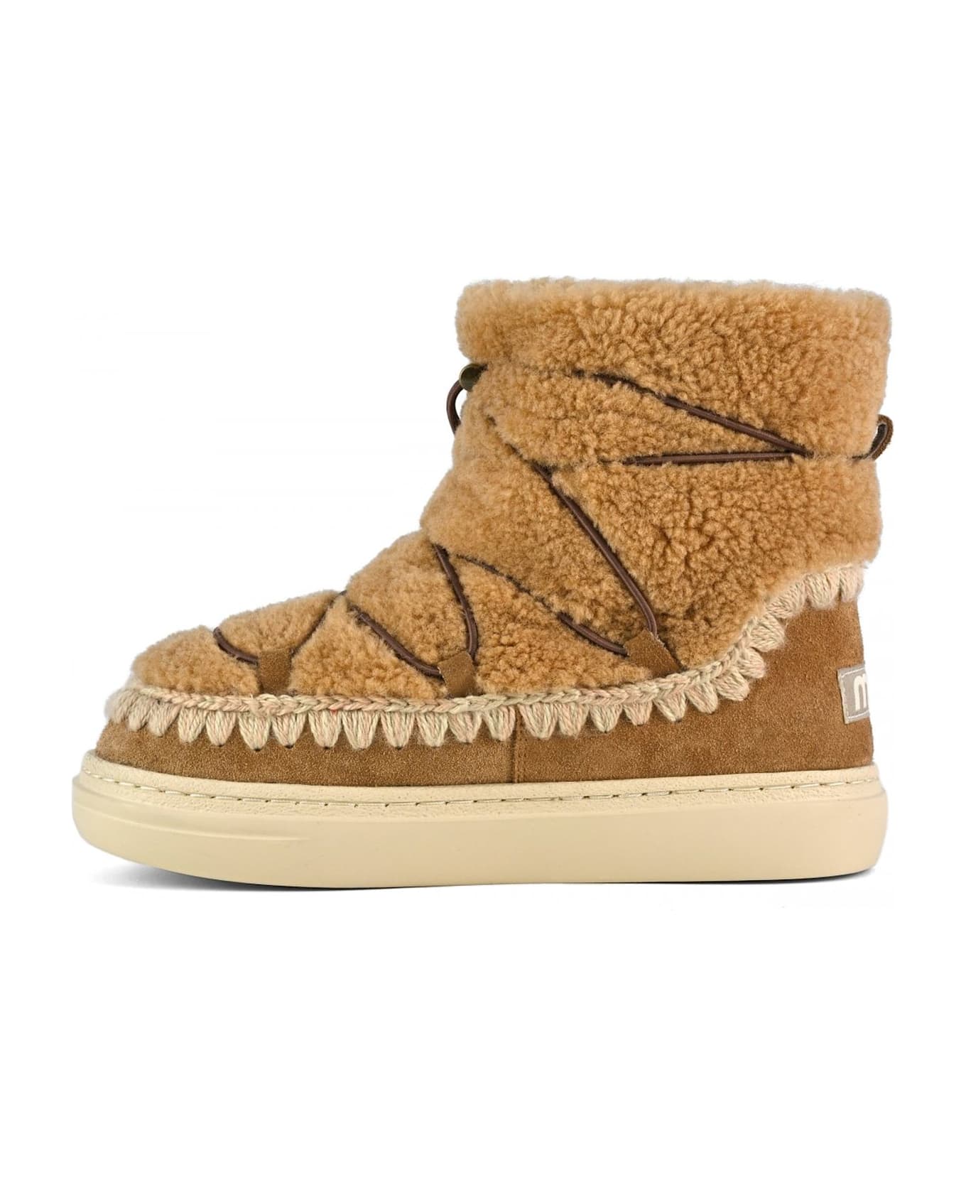 Mou Cognac Eskimo Sneaker Bold Scoubidoo Lace - Brown