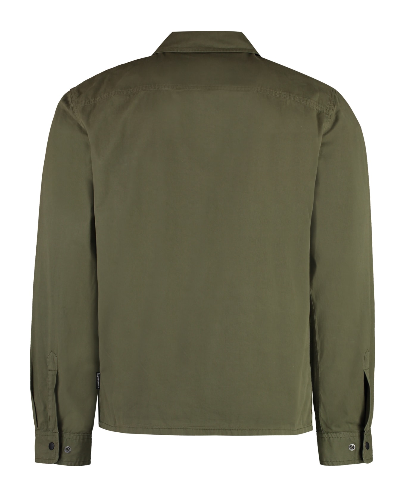 Woolrich Cotton Overshirt - green