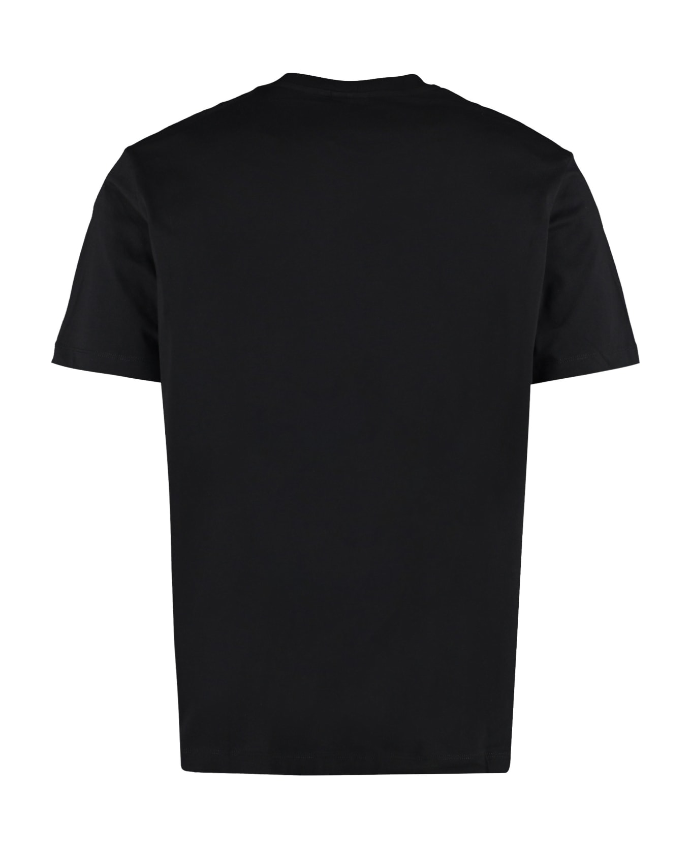 Paul&Shark Printed Cotton T-shirt - black