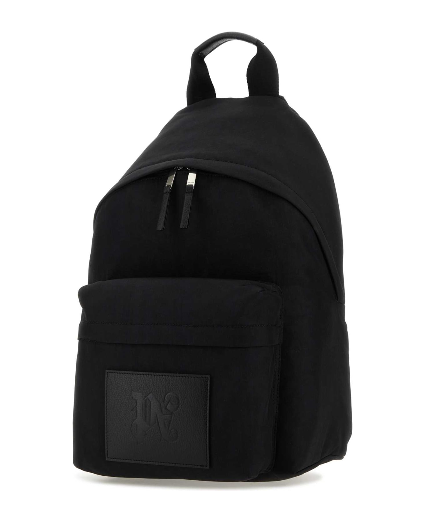 Palm Angels Black Canvas Backpack - BLACKGREY