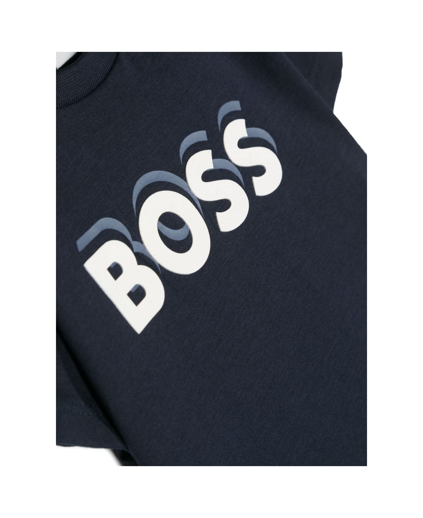 Hugo Boss T-shirt With Logo - Blue Tシャツ＆ポロシャツ