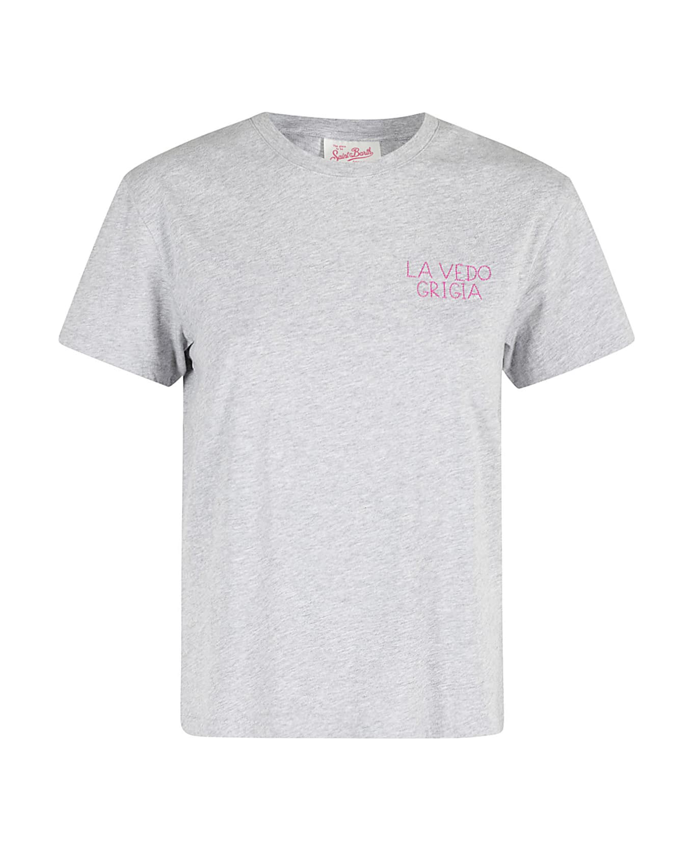 MC2 Saint Barth Cotton Crew Neck T Shirt - Ml Emb Tシャツ