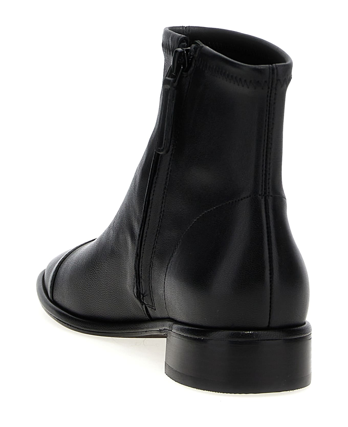 Tory Burch 'cap-toe' Ankle Boots - Black