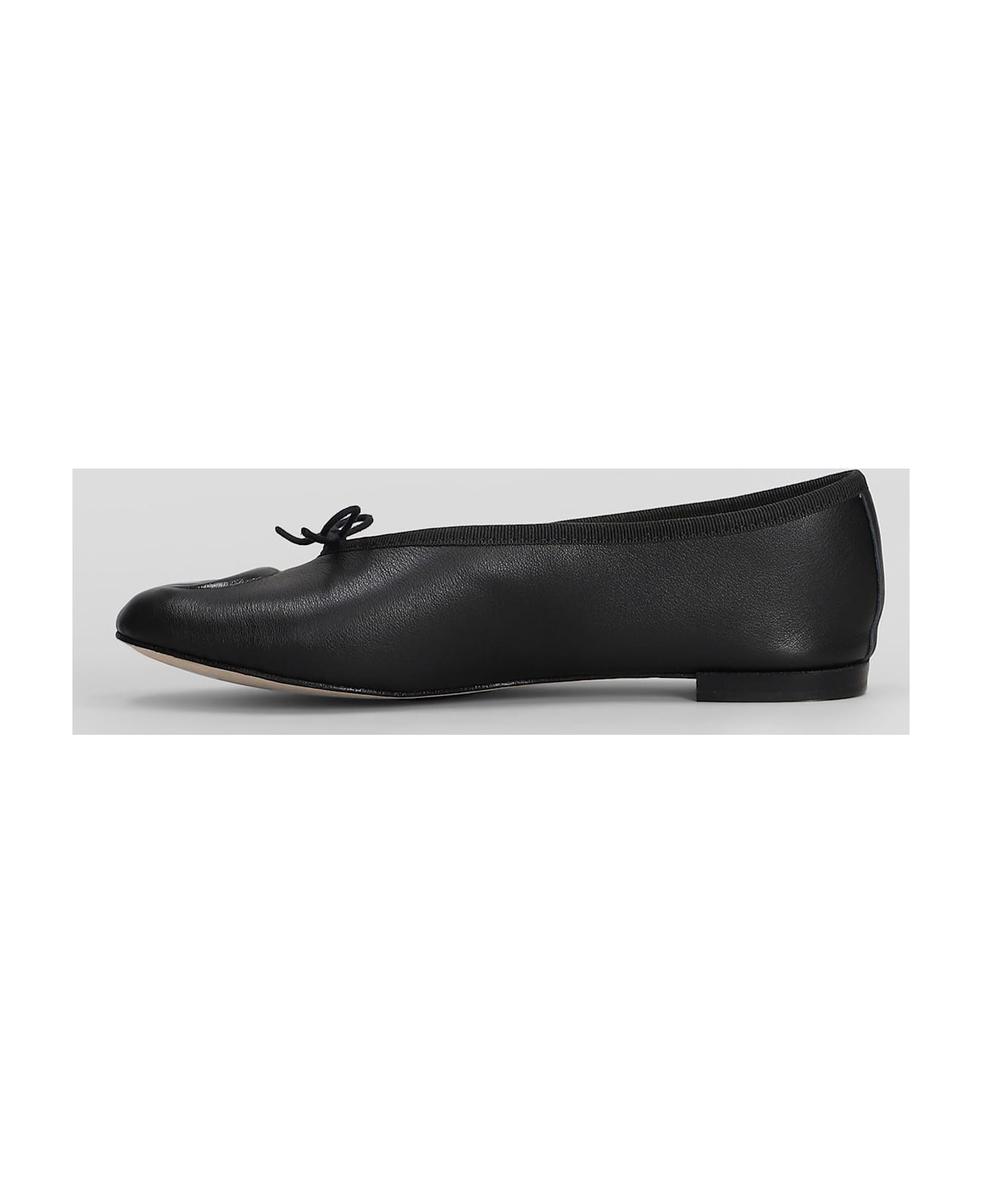 Repetto Lilouh Ballet Flats In Black Leather - black