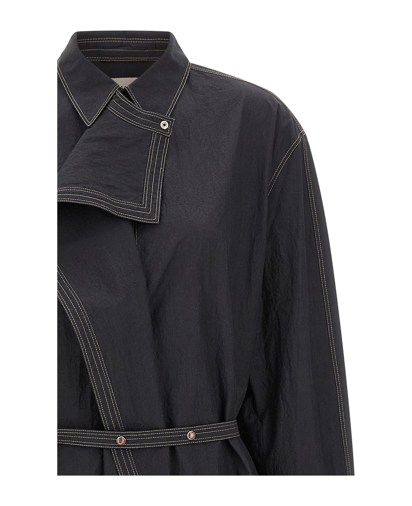 Lemaire 
asymmetrical Shirt
 Dress - Gray