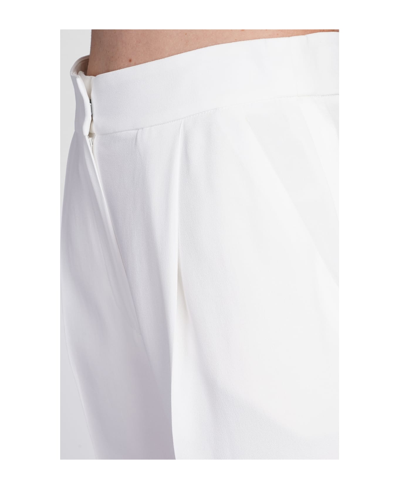 Emporio Armani Darted High-waist Trousers - white