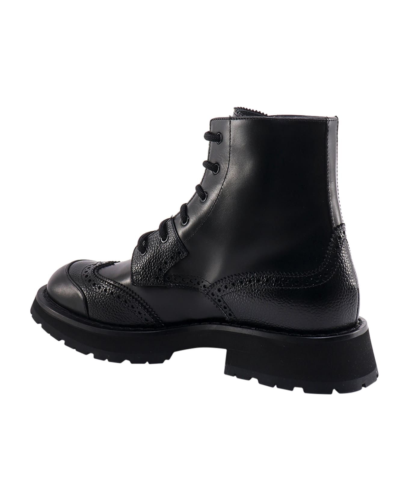 Alexander McQueen Punk Worker Boots - Black
