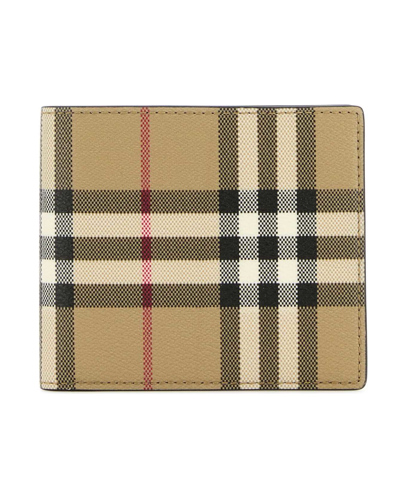Burberry Printed Canvas Wallet - ARCHIVEBEIGE