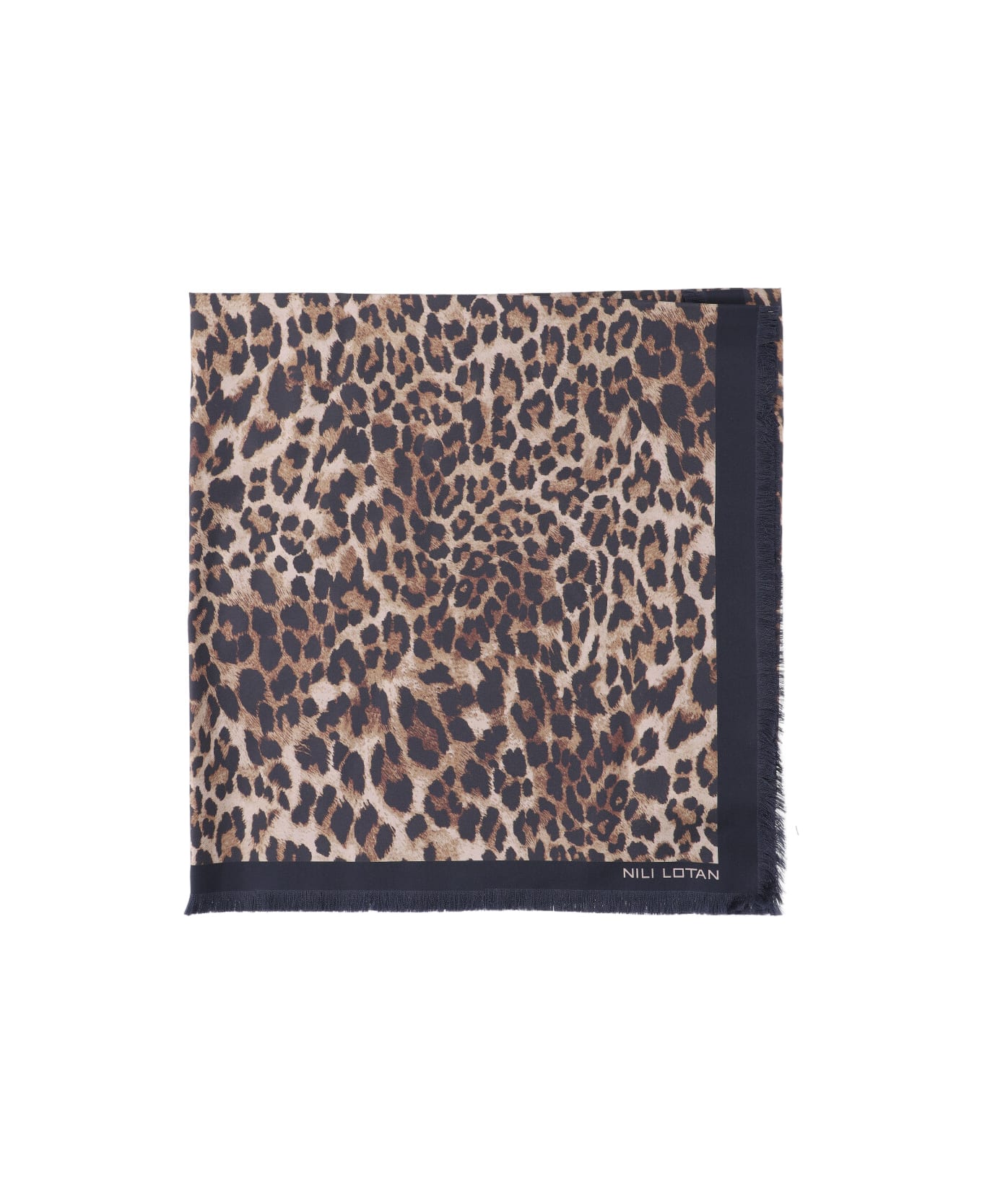 Nili Lotan Animal Scarf - Brown