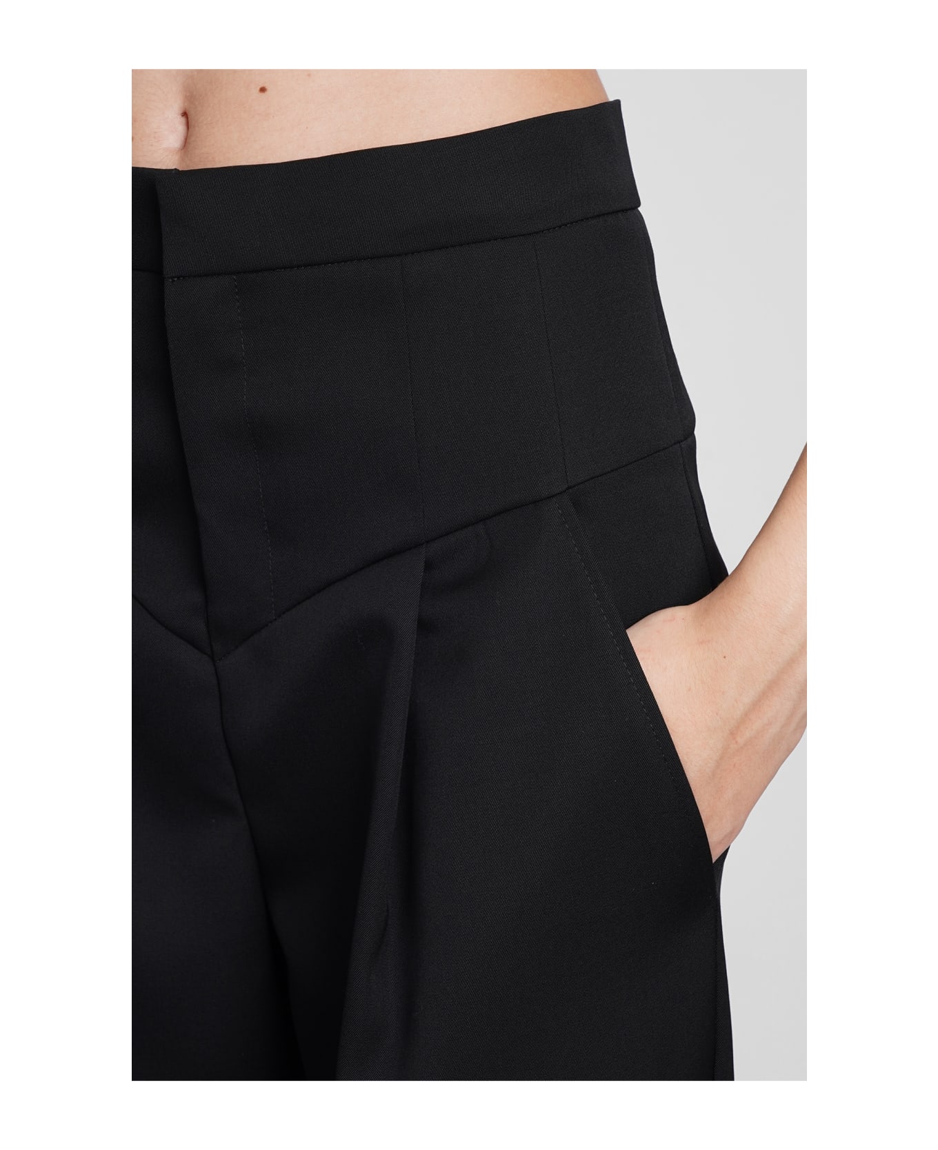 Isabel Marant Staya Wool Trousers - BLACK