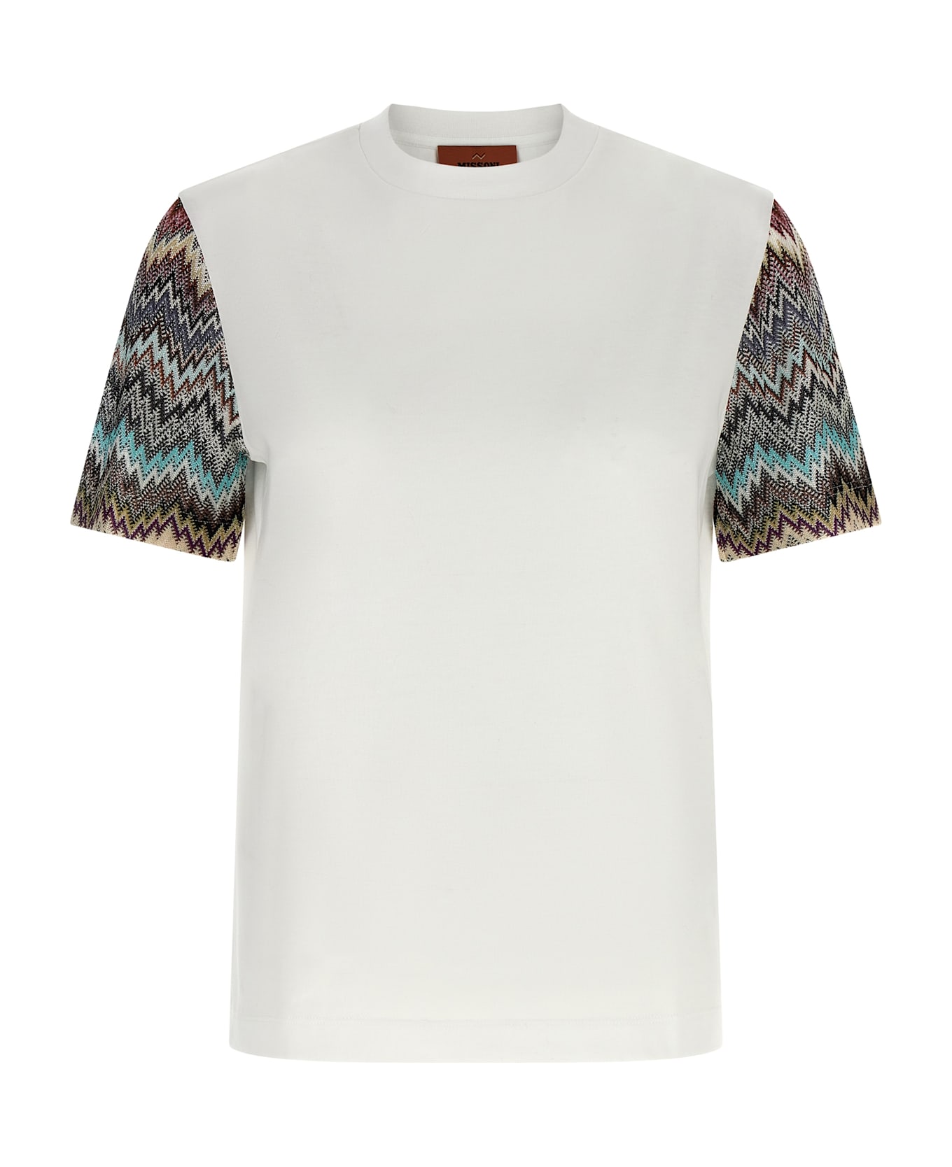 Missoni Snake Sleeve T-shirt - White