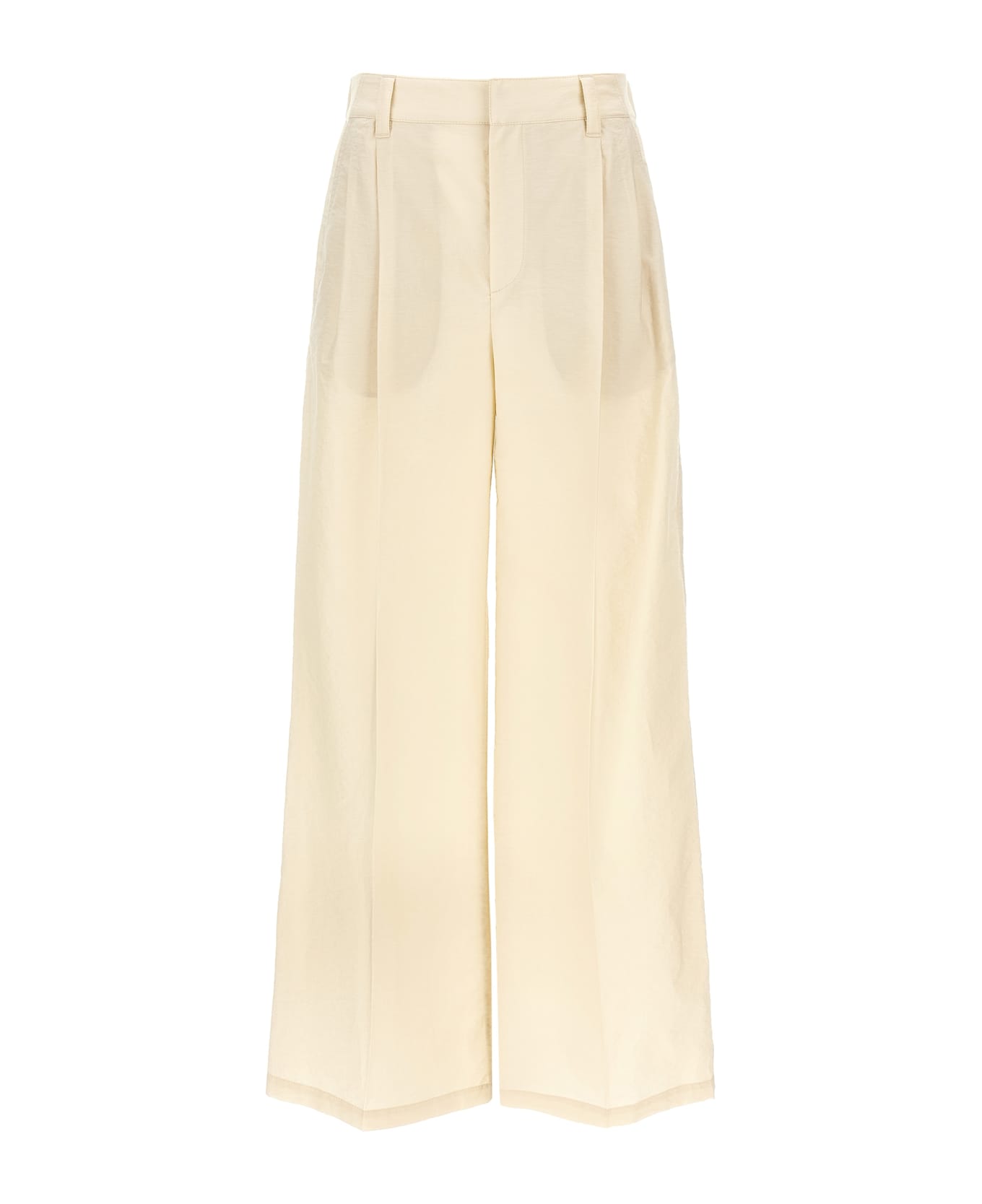 Brunello Cucinelli Cotton Trousers - Beige