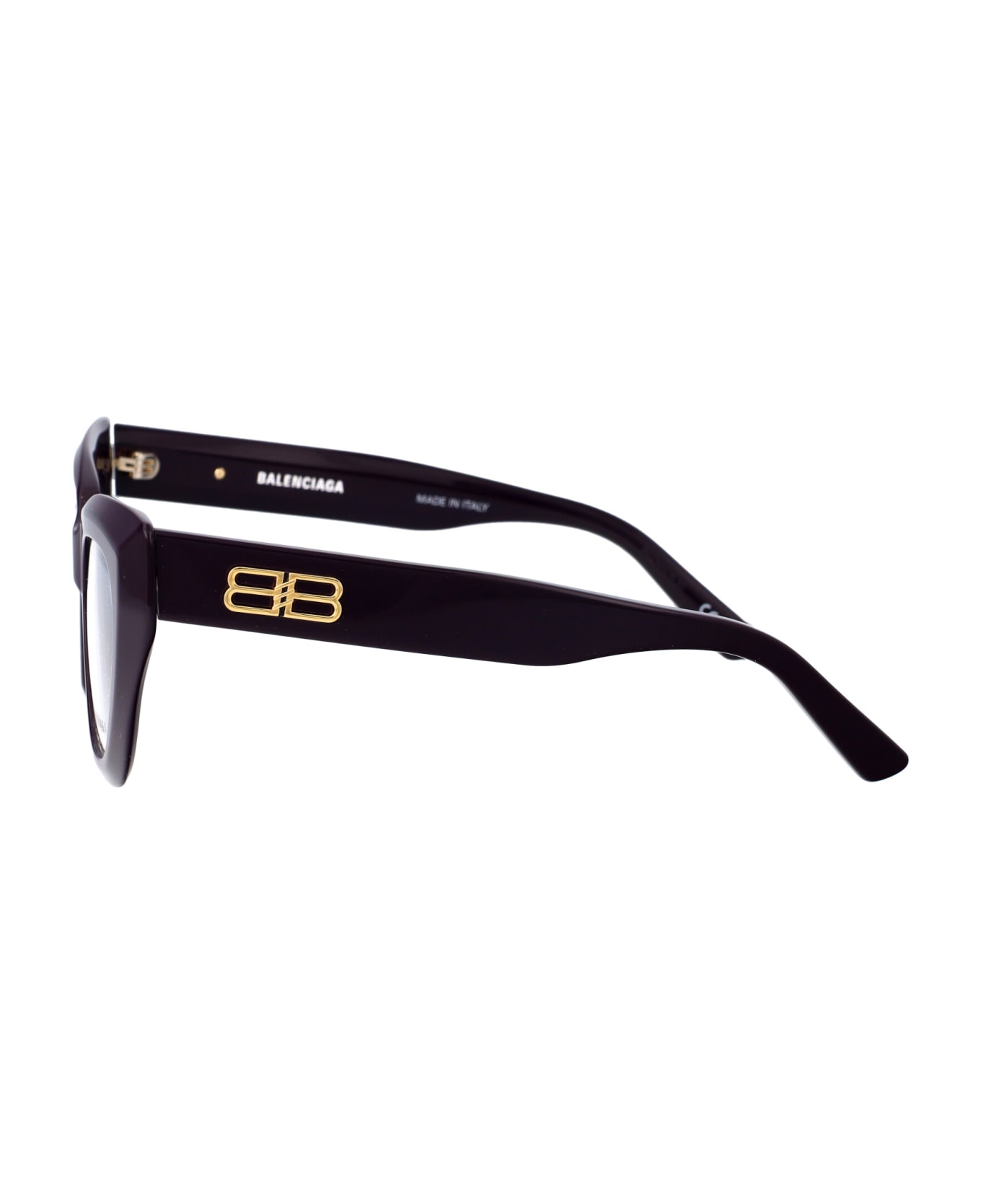 Balenciaga Eyewear Bb0238o Glasses - 006 VIOLET VIOLET TRANSPARENT