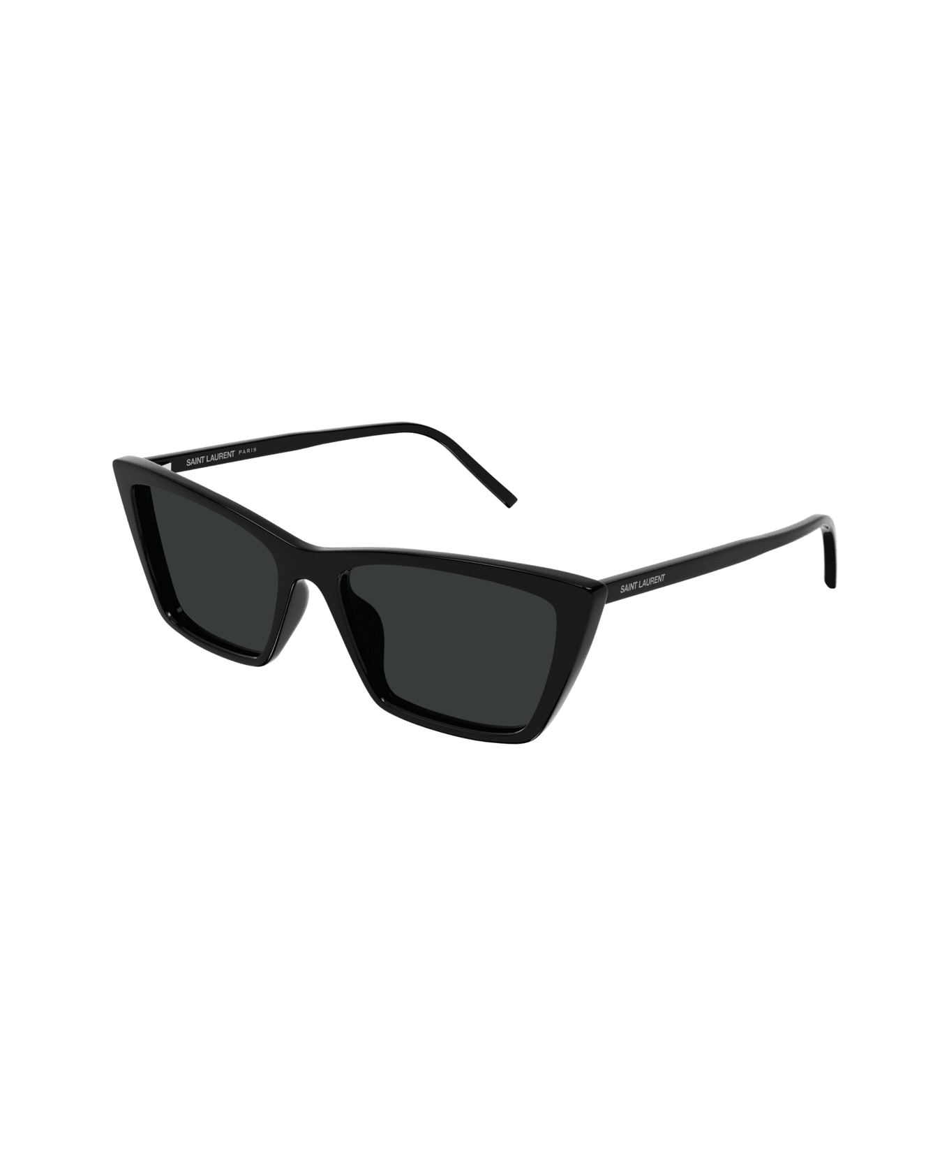 Saint Laurent Eyewear Saint Laurent Sl 737 Mica Thin Linea Sl Logo 001 Black Black Sunglasses - Nero