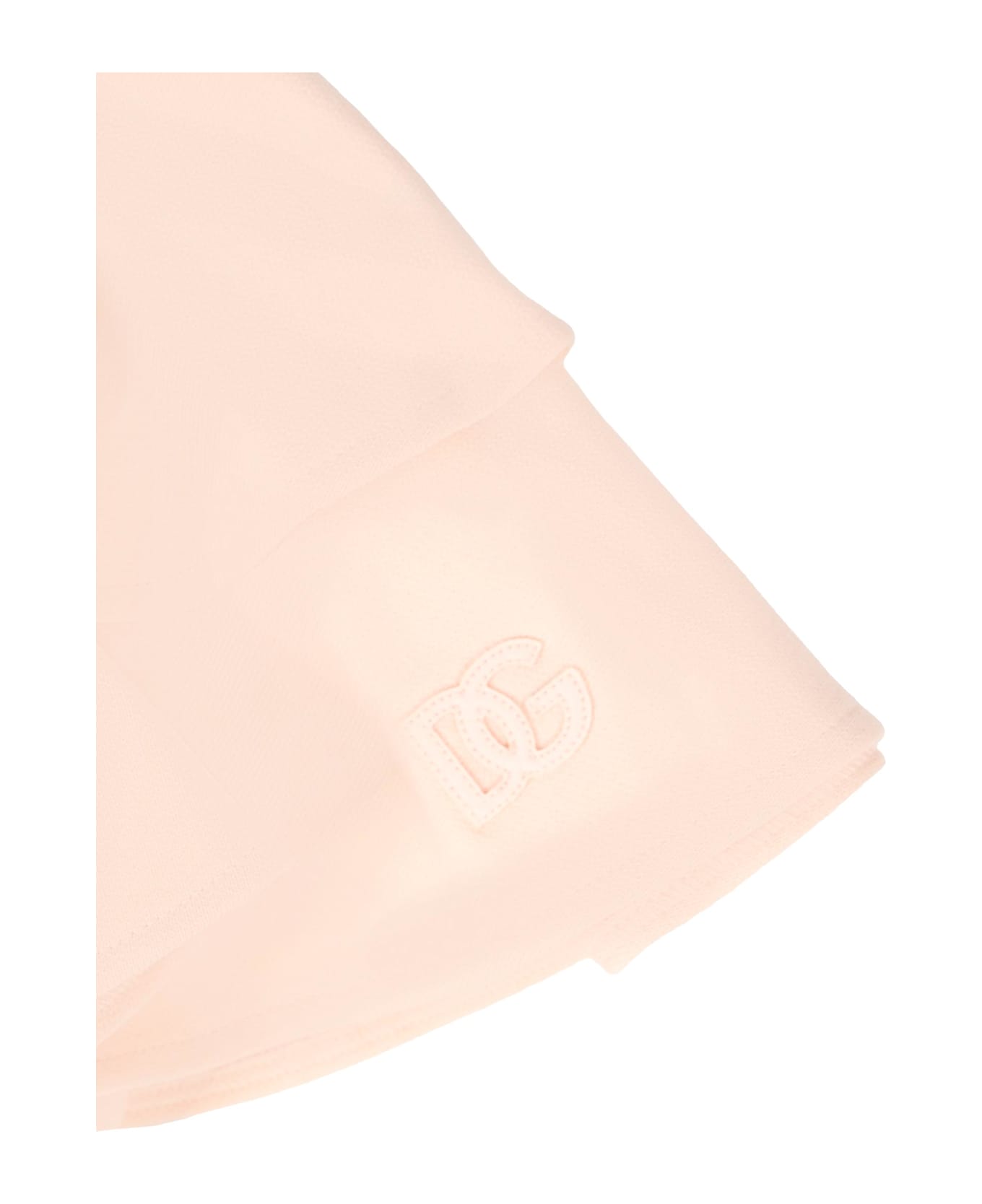 Dolce 
Gabbana Pink Skirt For Baby Girl With Logo - Pink