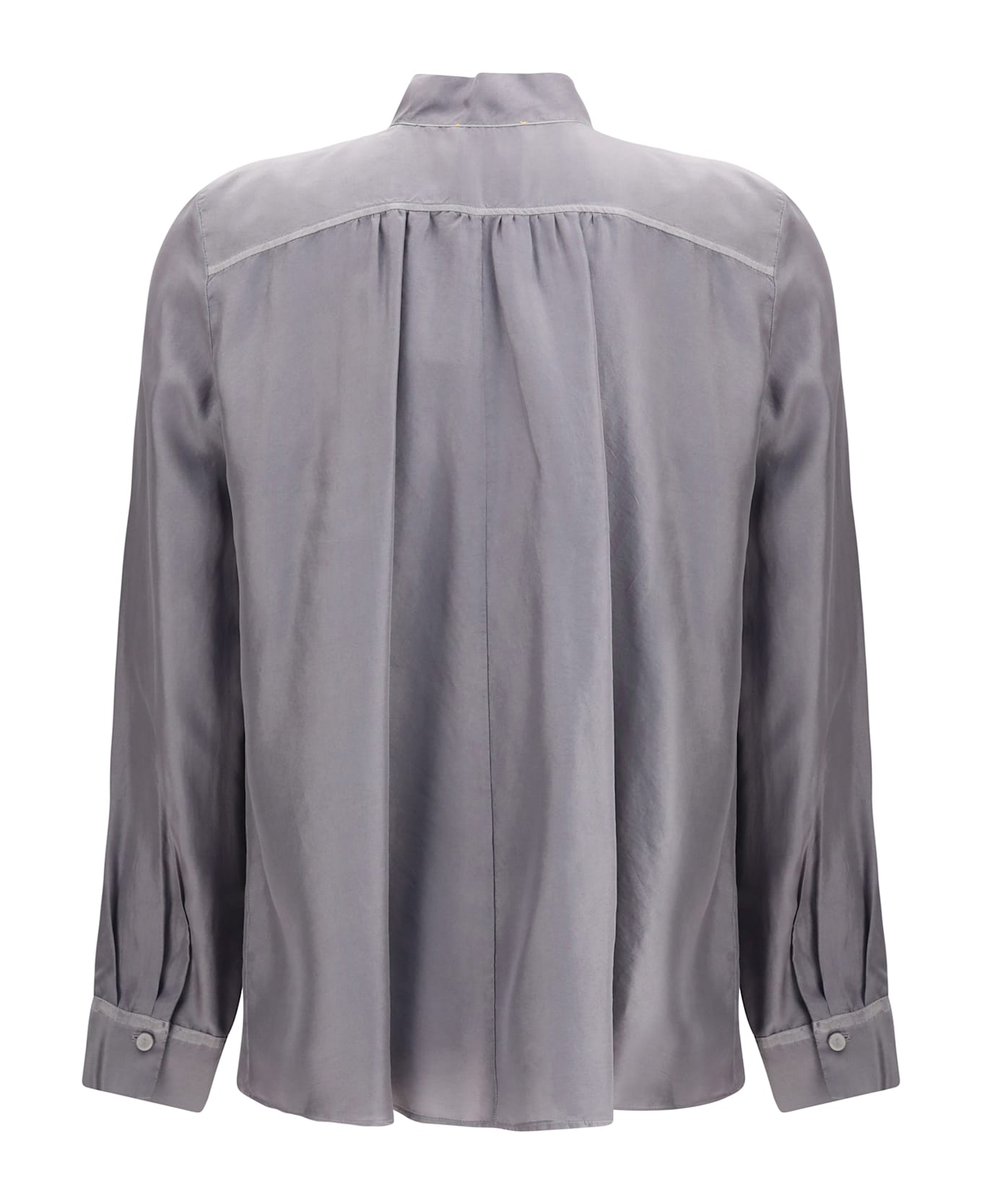 Forte_Forte Crater-collar Shirt In Habotai Silk