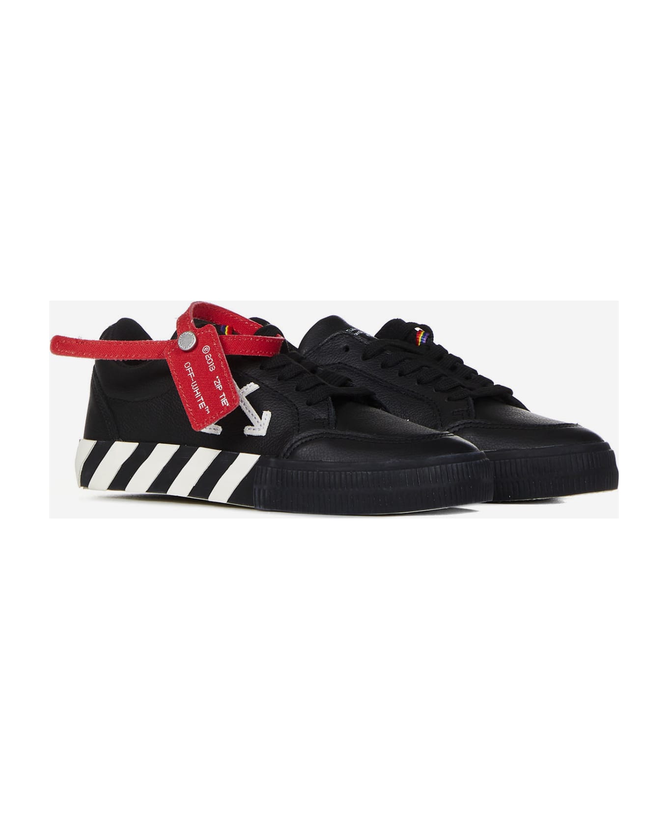 Off-White Kids Low Top Vulcanized Sneakers - Black
