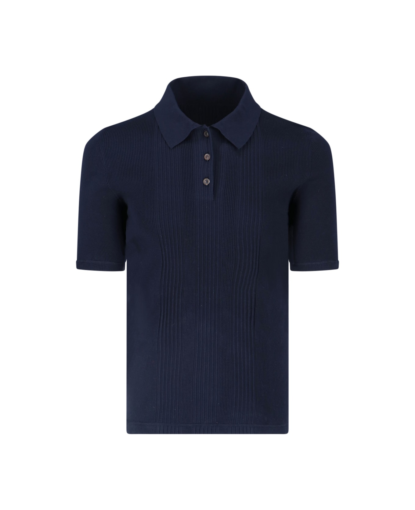 Maison Margiela 4 Stitches Logo Polo Shirt - Blue