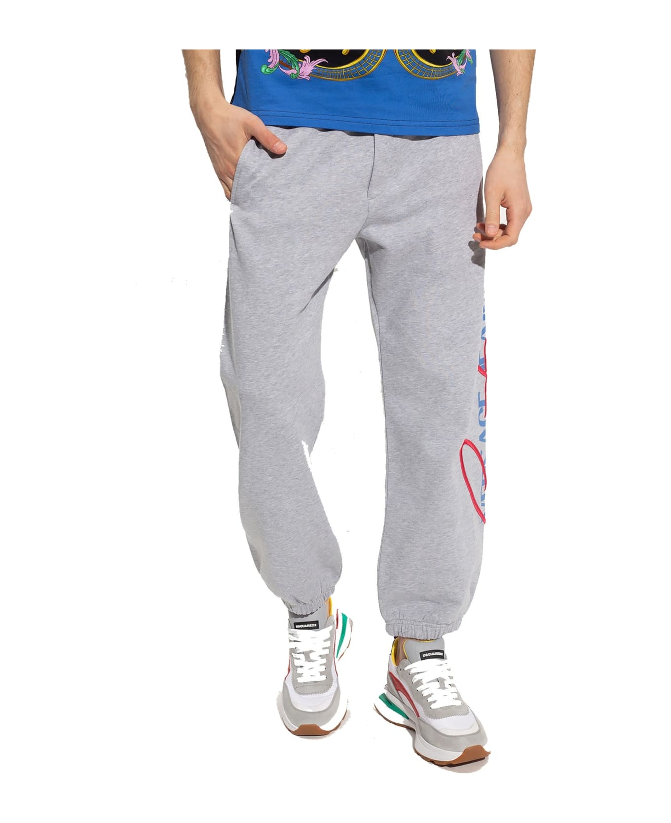 Versace Jeans Couture Jeans Couture Logo Track Pants - Gray