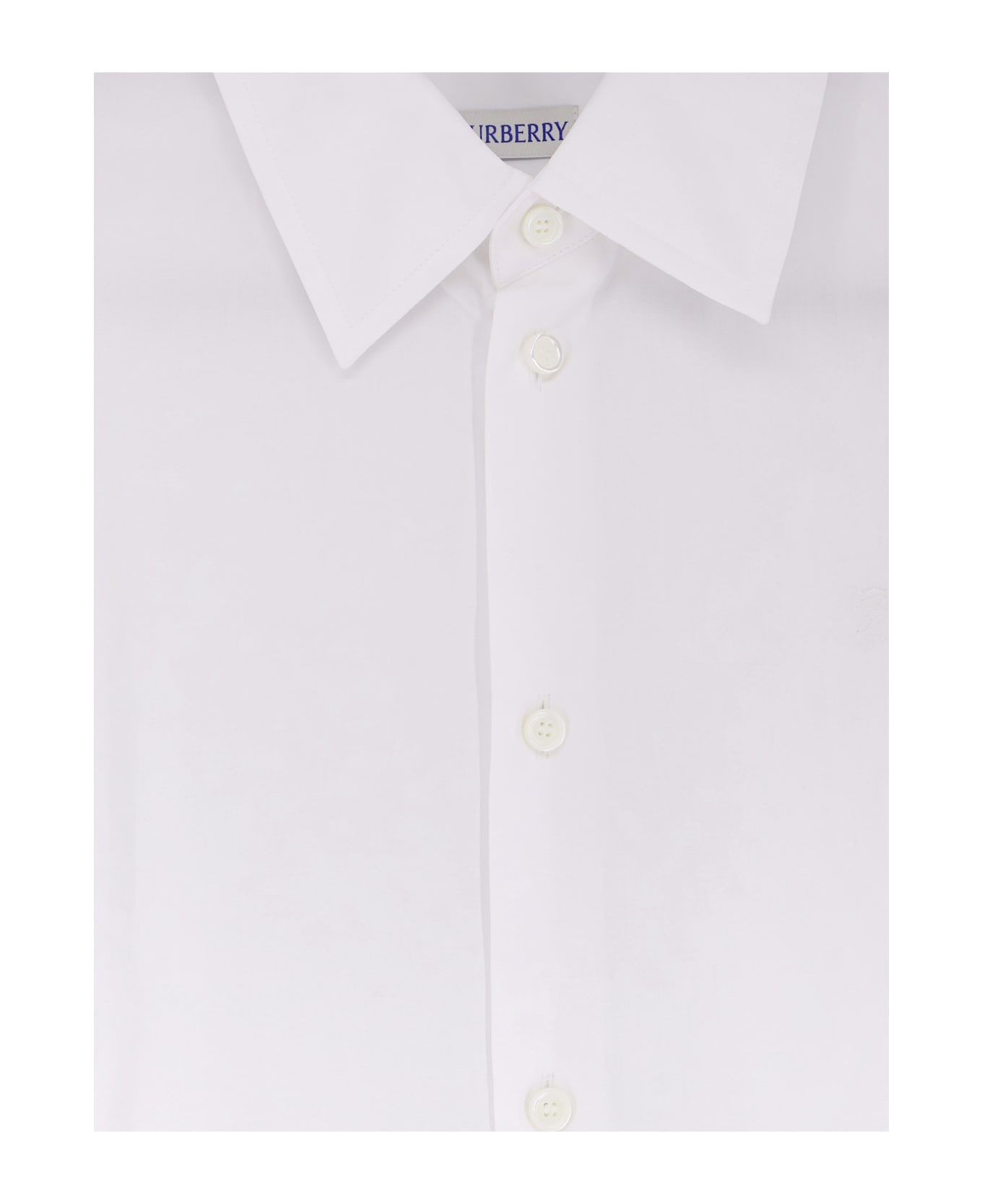 Burberry Organic Cotton Shirt - OPTIC  WHITE