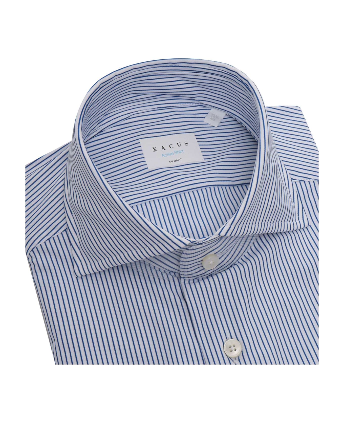 Xacus Light Blue Shirt With Stripes - MULTICOLOR シャツ