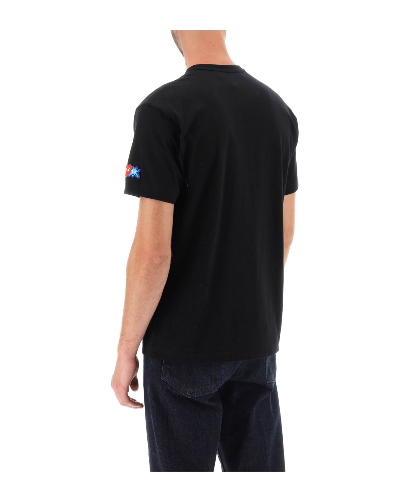 Comme des Garçons Play T-shirt With Pixel Patch - BLACK シャツ
