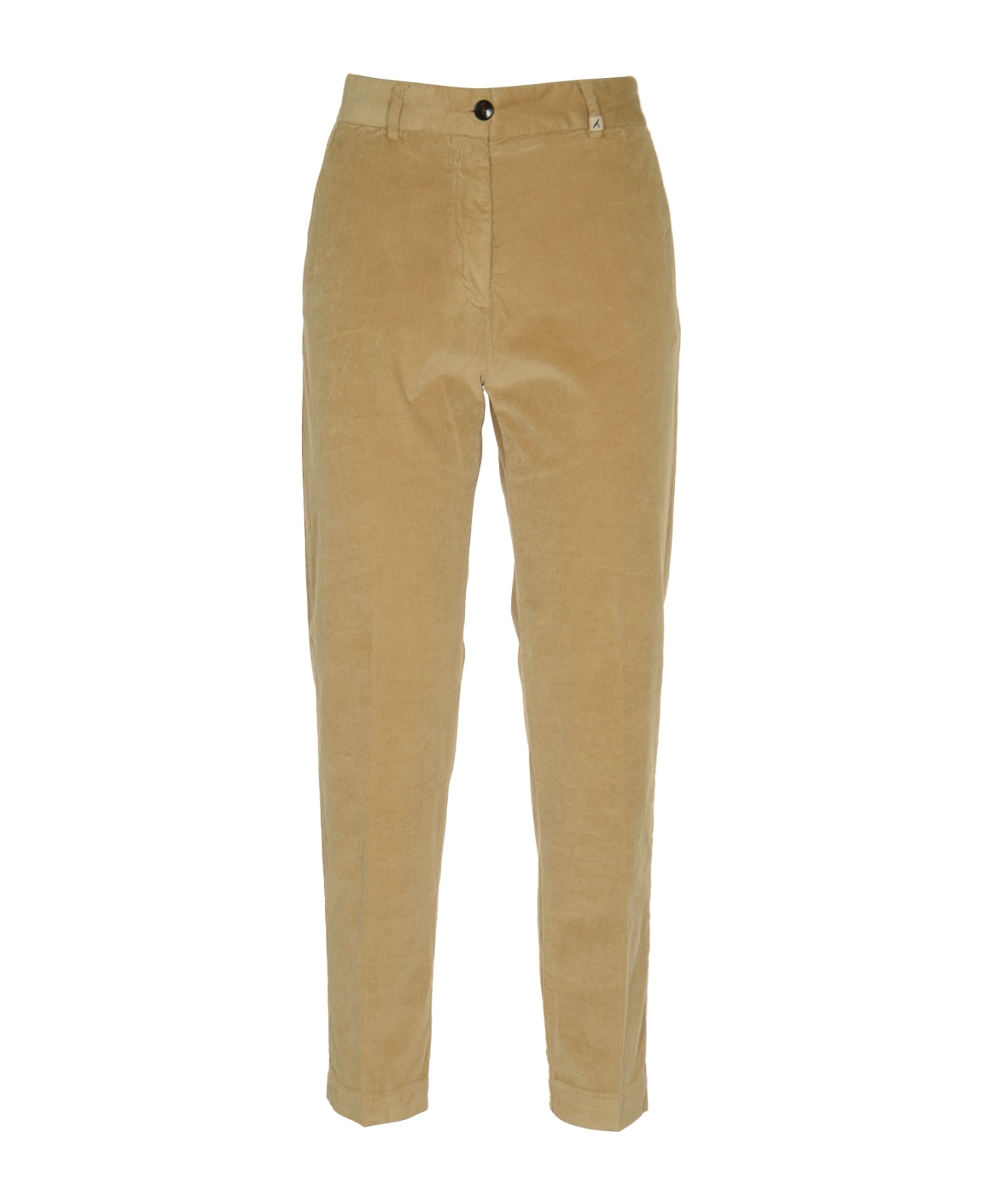 Myths Buttoned Fitted Trousers - Brown