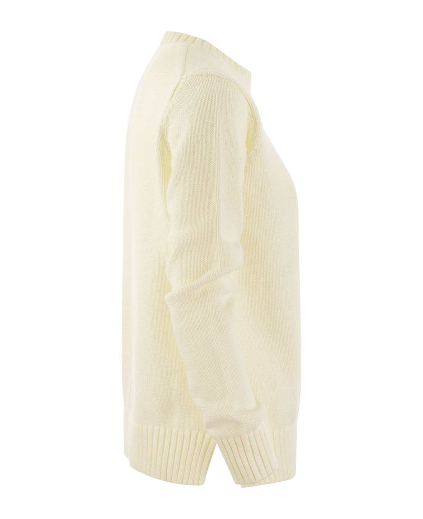 Polo Ralph Lauren Bear Cotton Sweater - Ivory ニットウェア