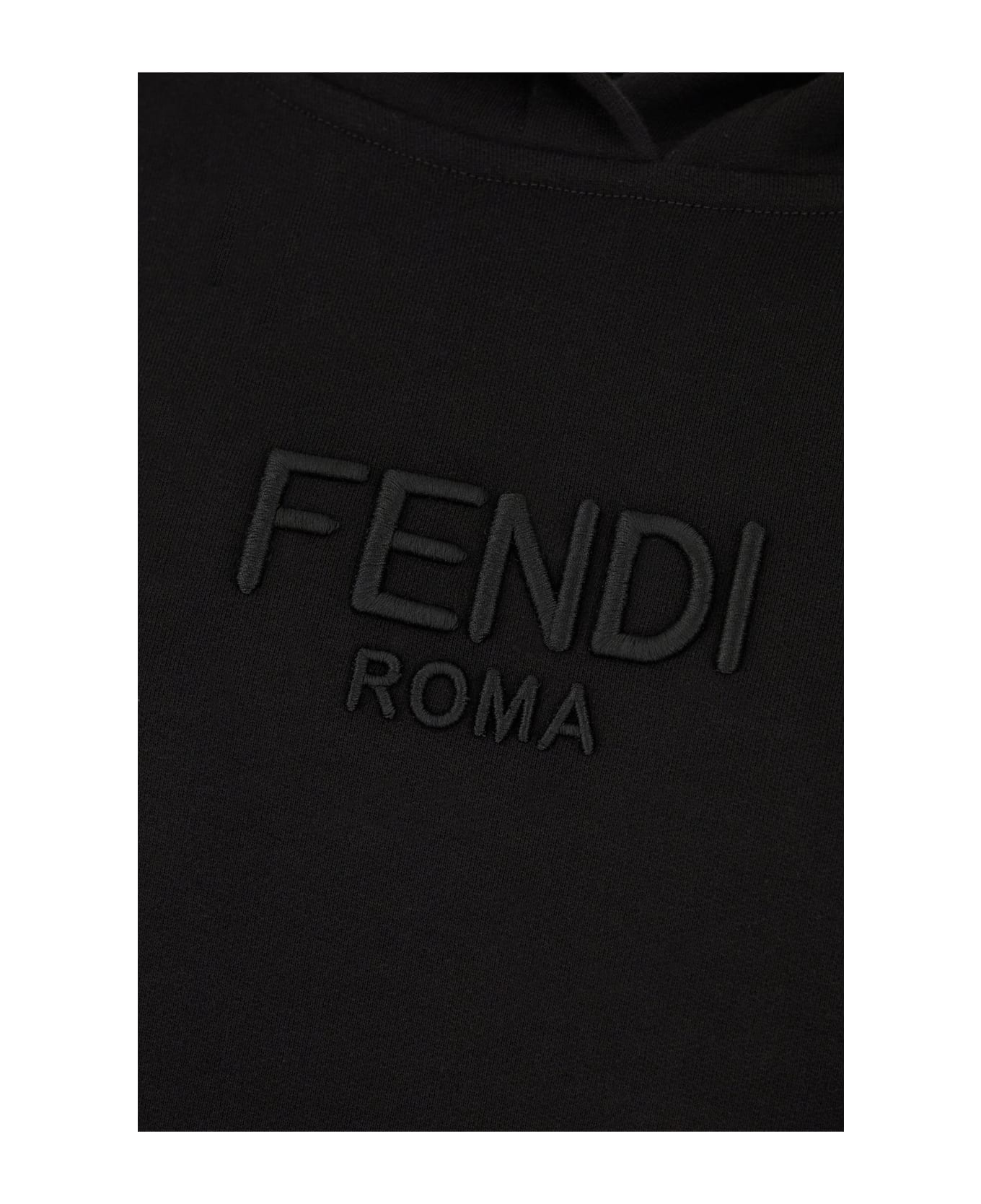 Fendi Black Cotton Sweatshirt - Nero