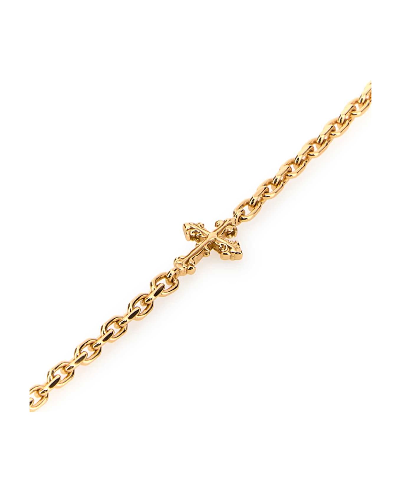 Emanuele Bicocchi Gold 925 Silver Croce Avelli Bracelet - GOLD