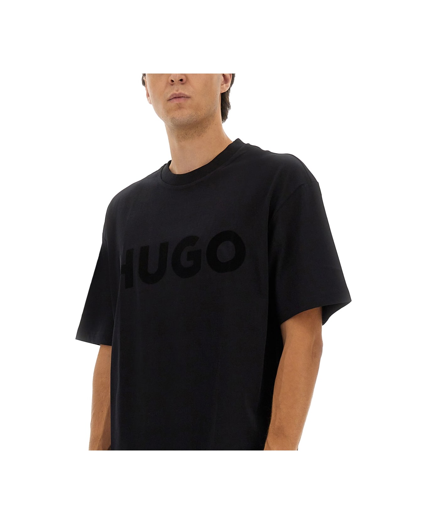 Hugo Boss Oversized Logo T-shirt - BLACK