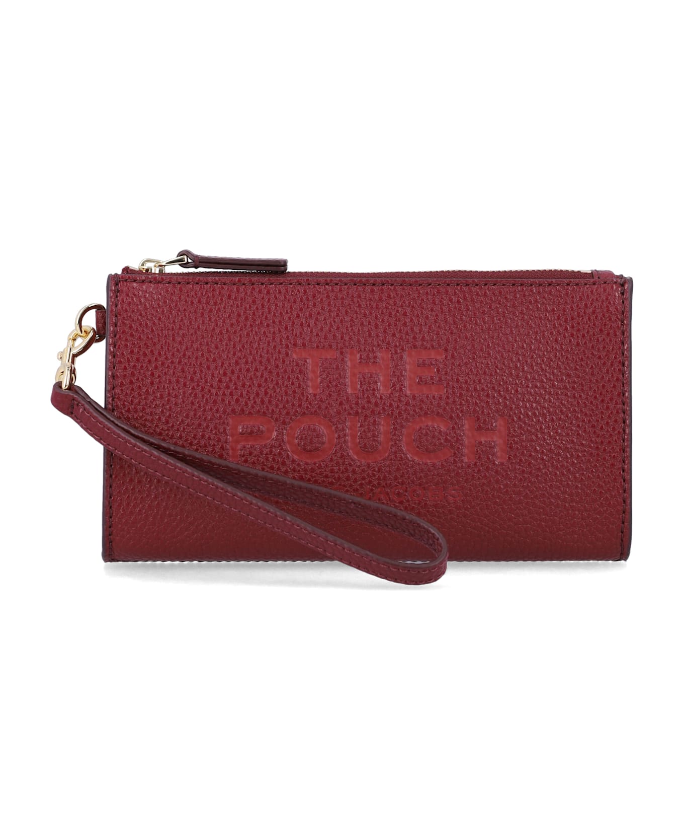 Marc Jacobs The Leather Pouch - CHERRY クラッチバッグ