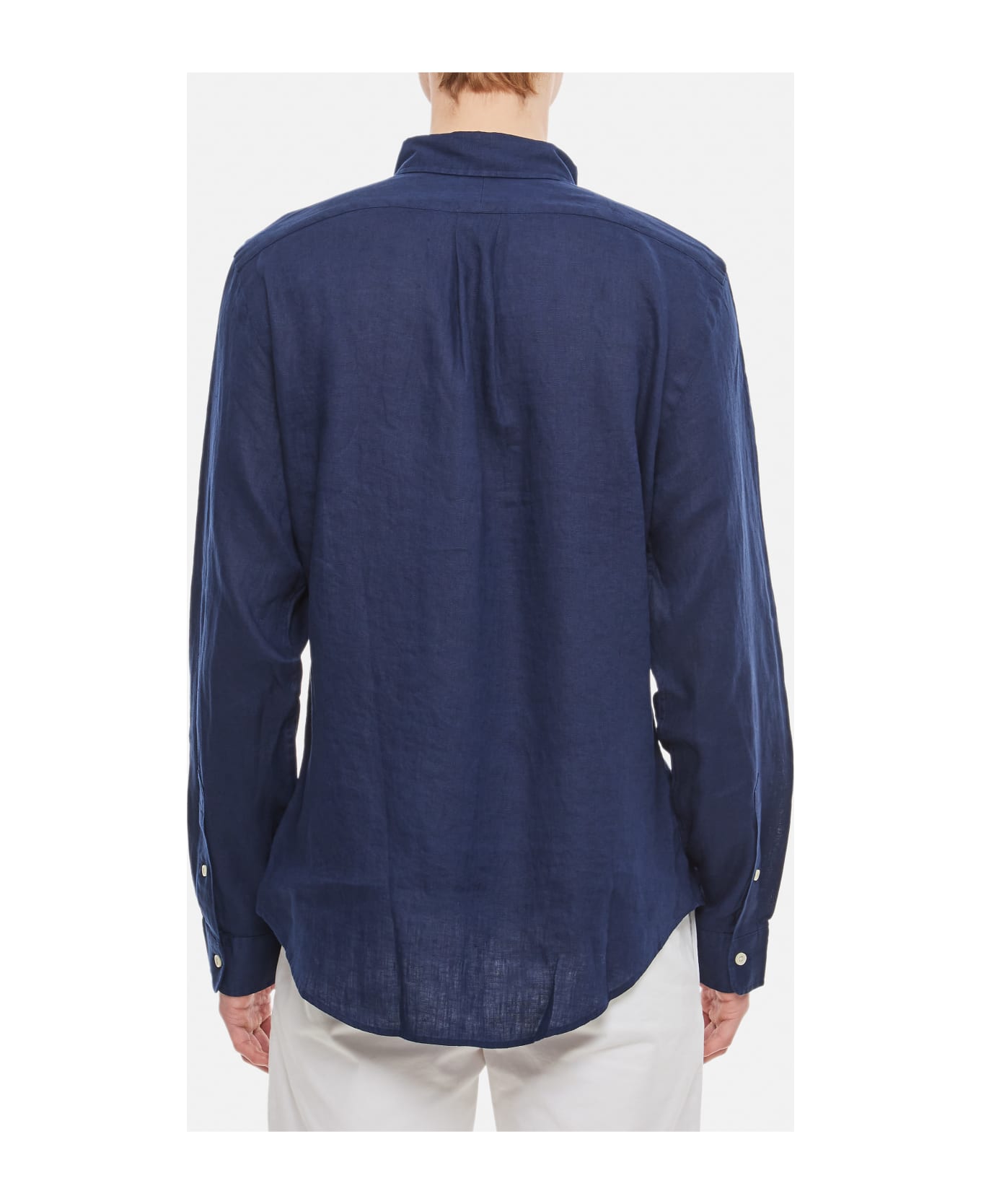 Ralph Lauren Long Sleeve-sport Shirt - NEWPORT NAVY