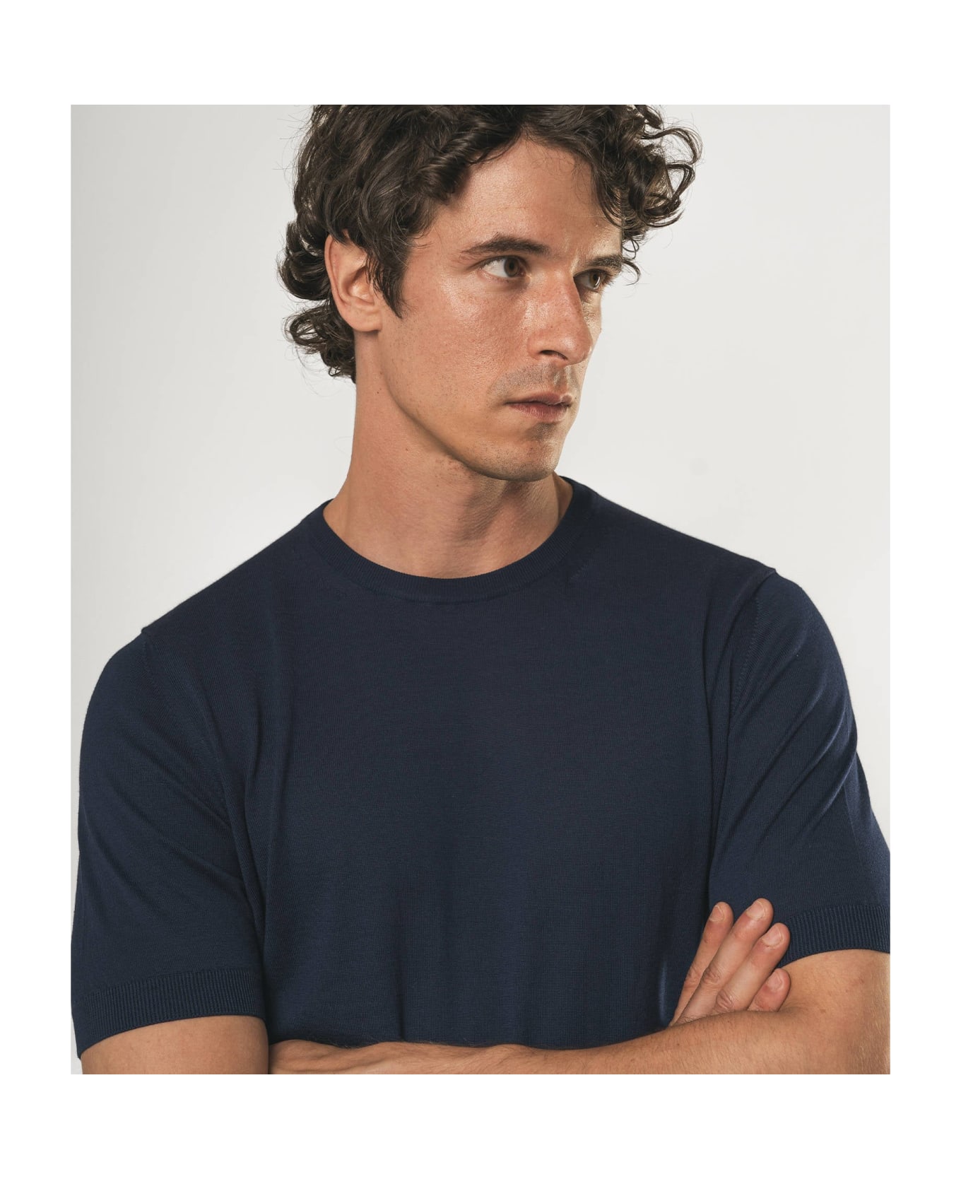 Larusmiani Roquebrune Crewneck Sweater - Navy