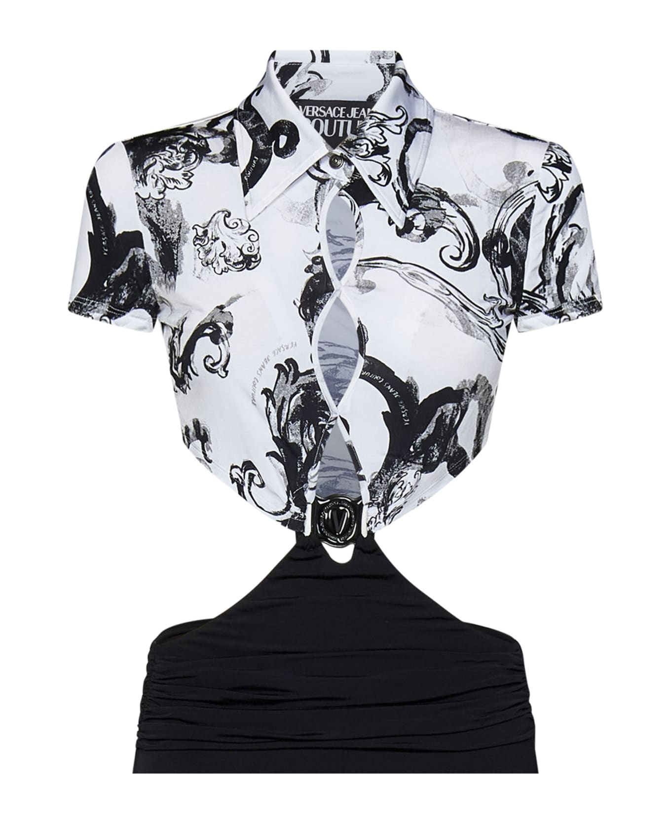 Versace Jeans Couture Watercolour Couture Dress - White