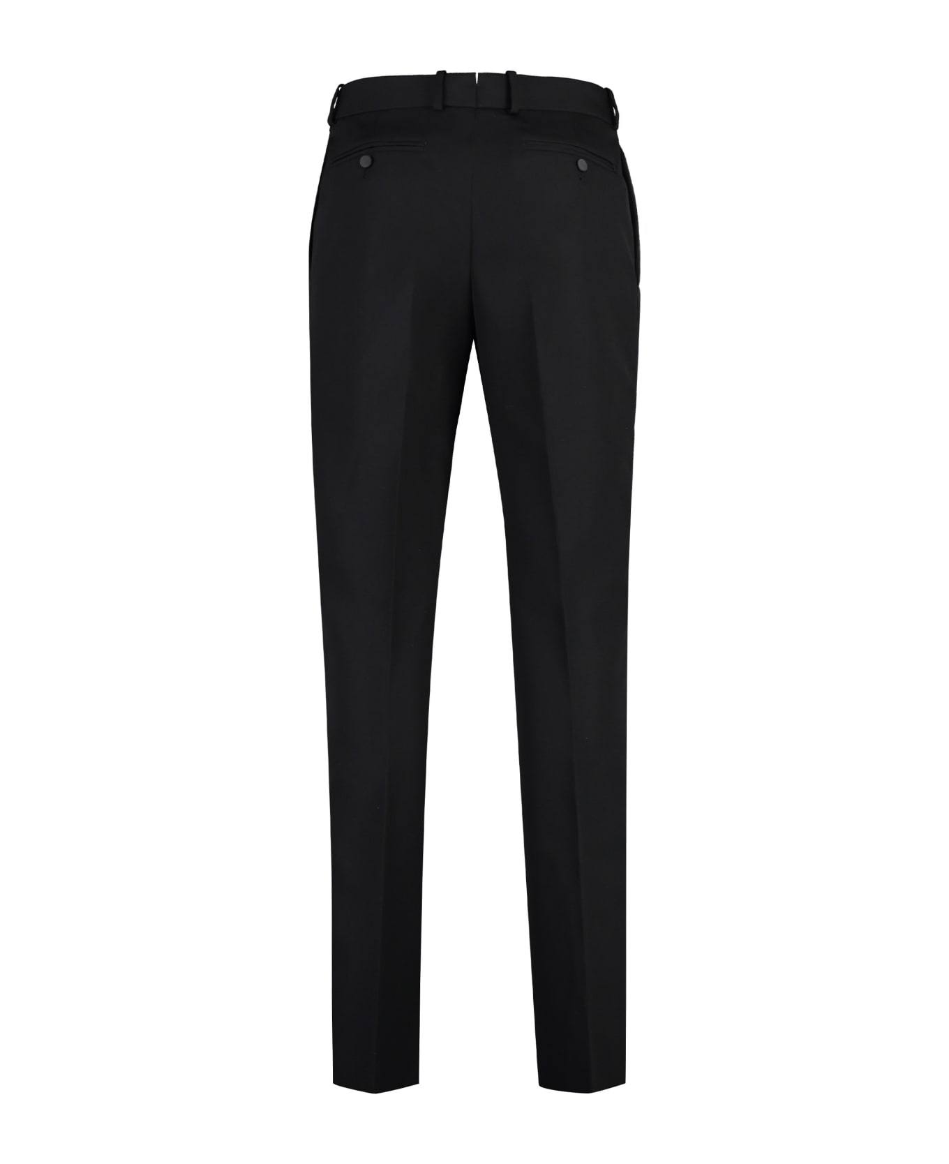 Alexander McQueen Wool Tailored Trousers - black