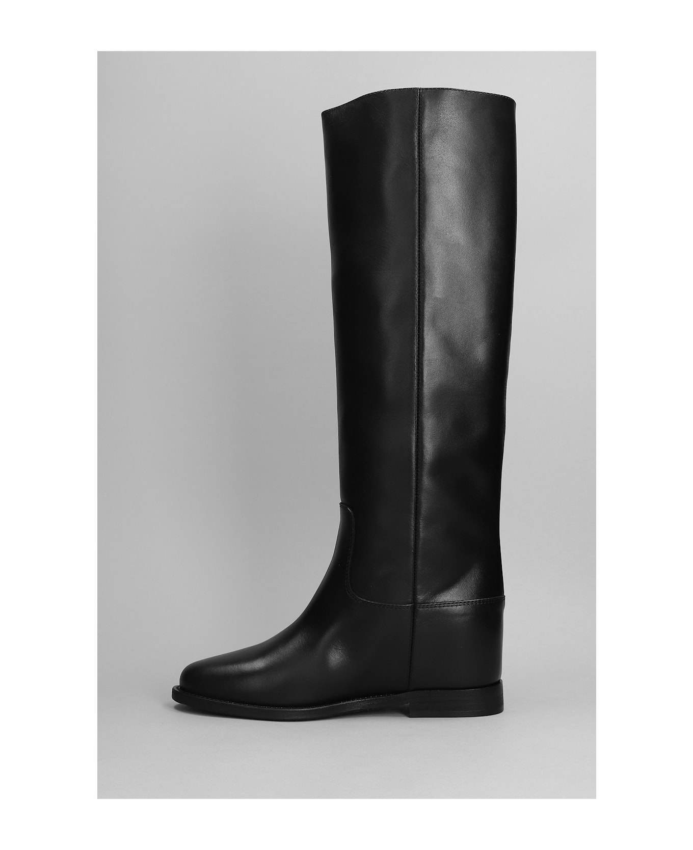 Via Roma 15 In Black Leather - black