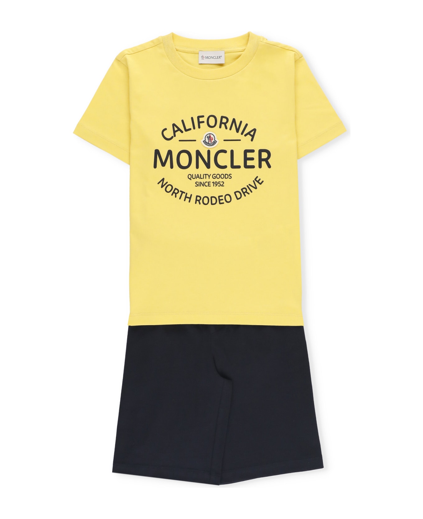 Moncler Cotton Two-pieces Jumpsuit - Yellow